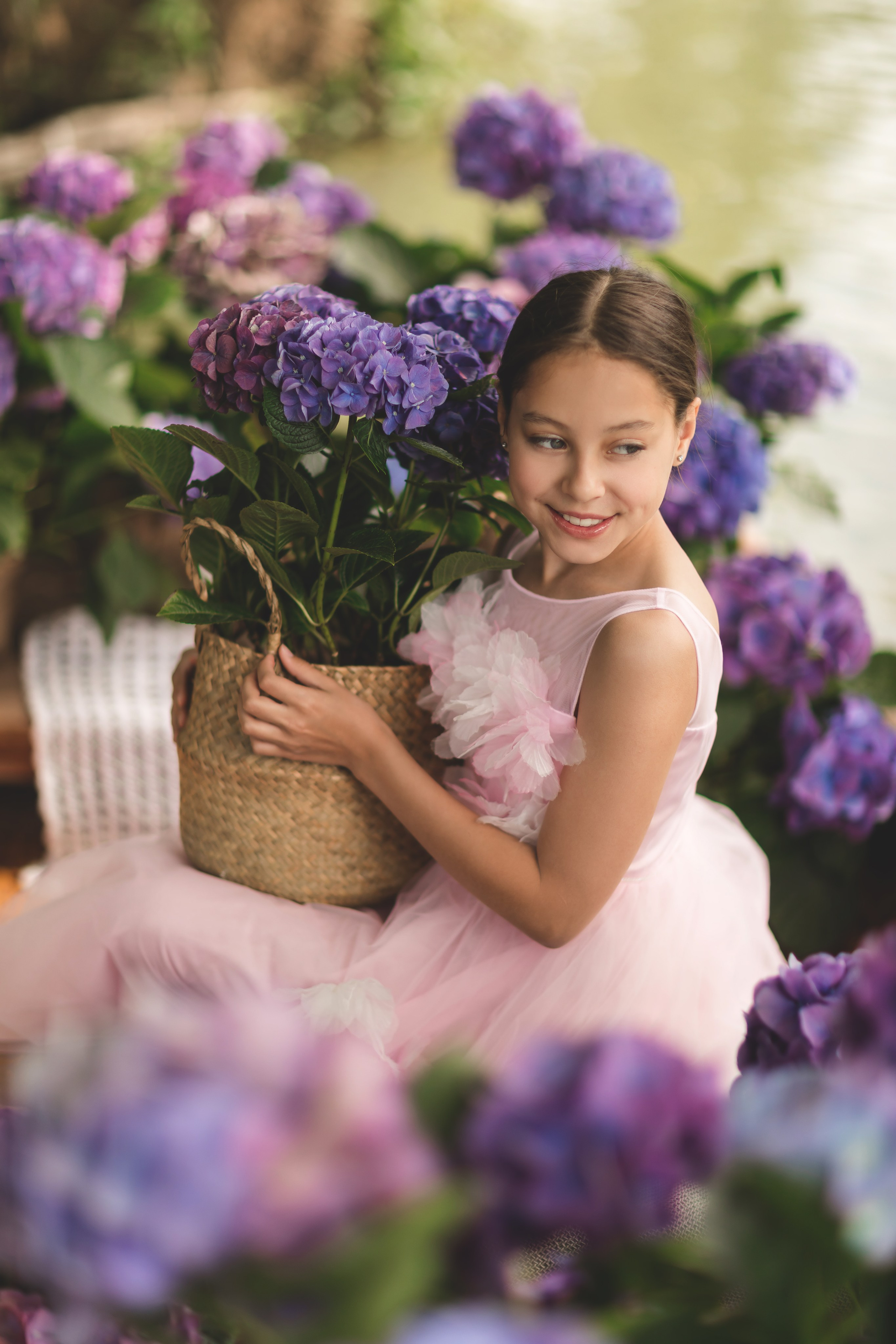 Лодка с гортензией (25 апреля). Семейный и детский фотограф Краснодар Валерия Власенко