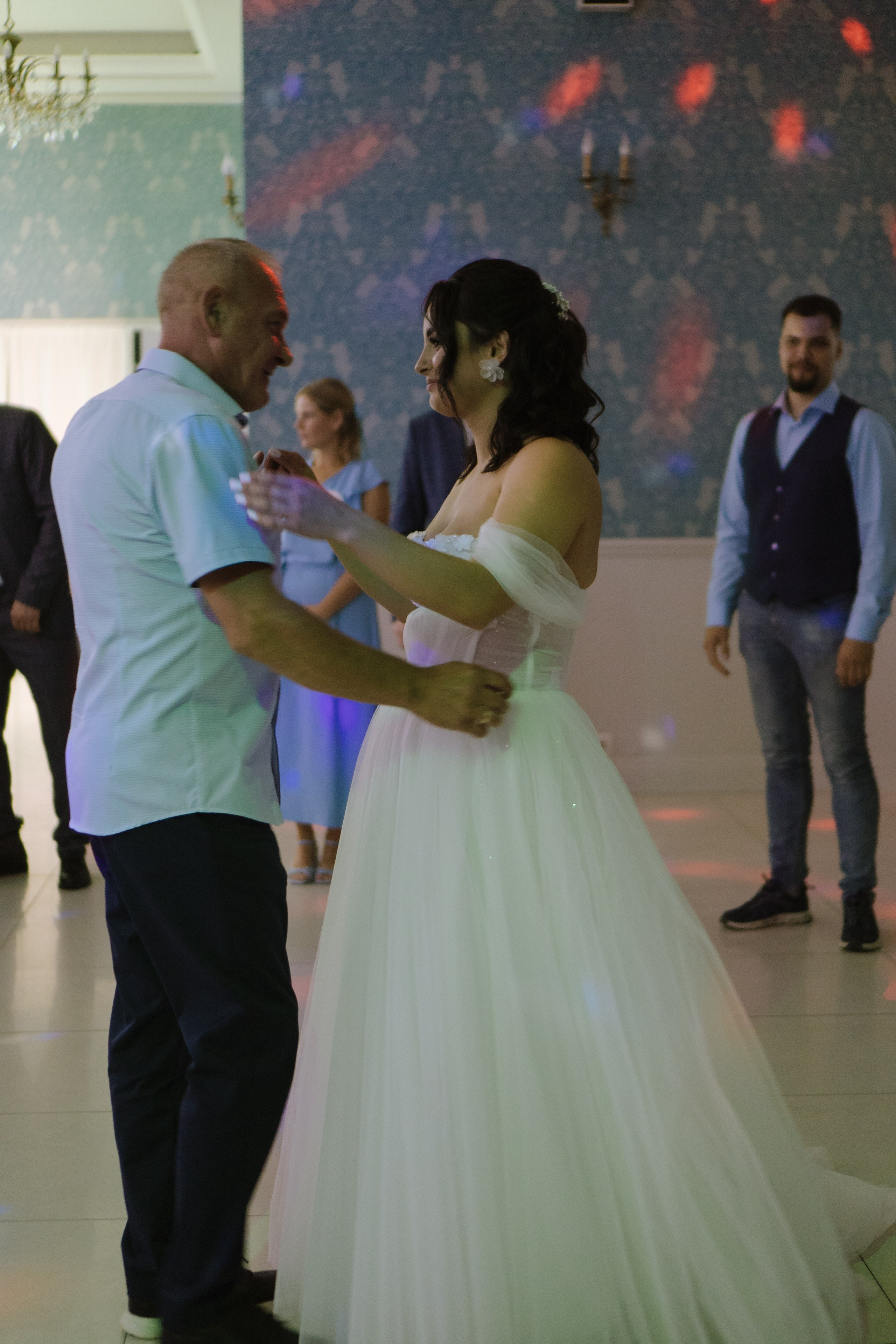 ТАНЕЦ ОТЦА И ДОЧЕРИ НА БАНКЕТЕ (СВАДЕБНАЯ ФОТОСЕСИИЯ БАНКЕТА). Профессиональный фотограф, Санкт-Петербург — Виктория Богомолова