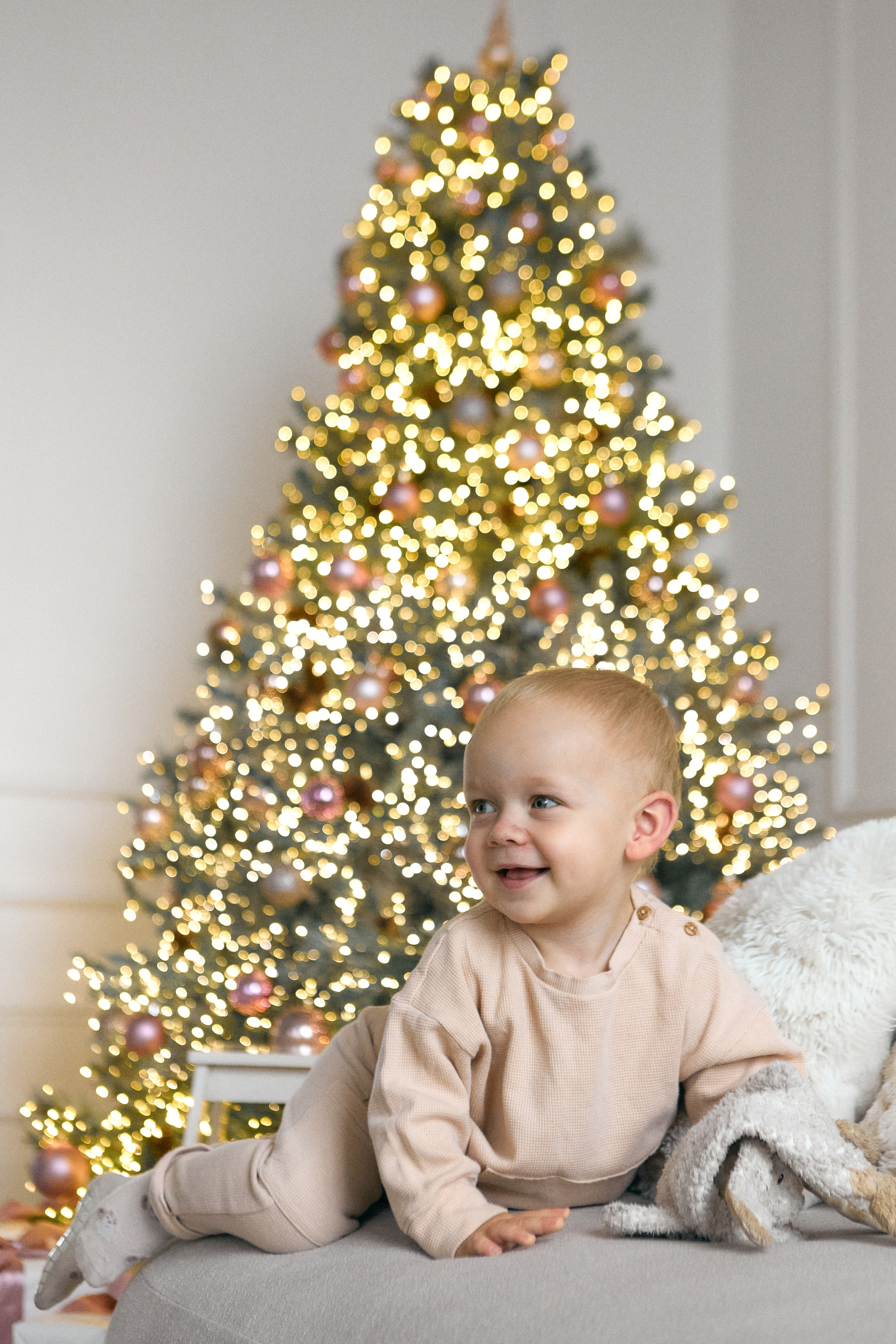 Новогодняя фотосессия мамы и сына