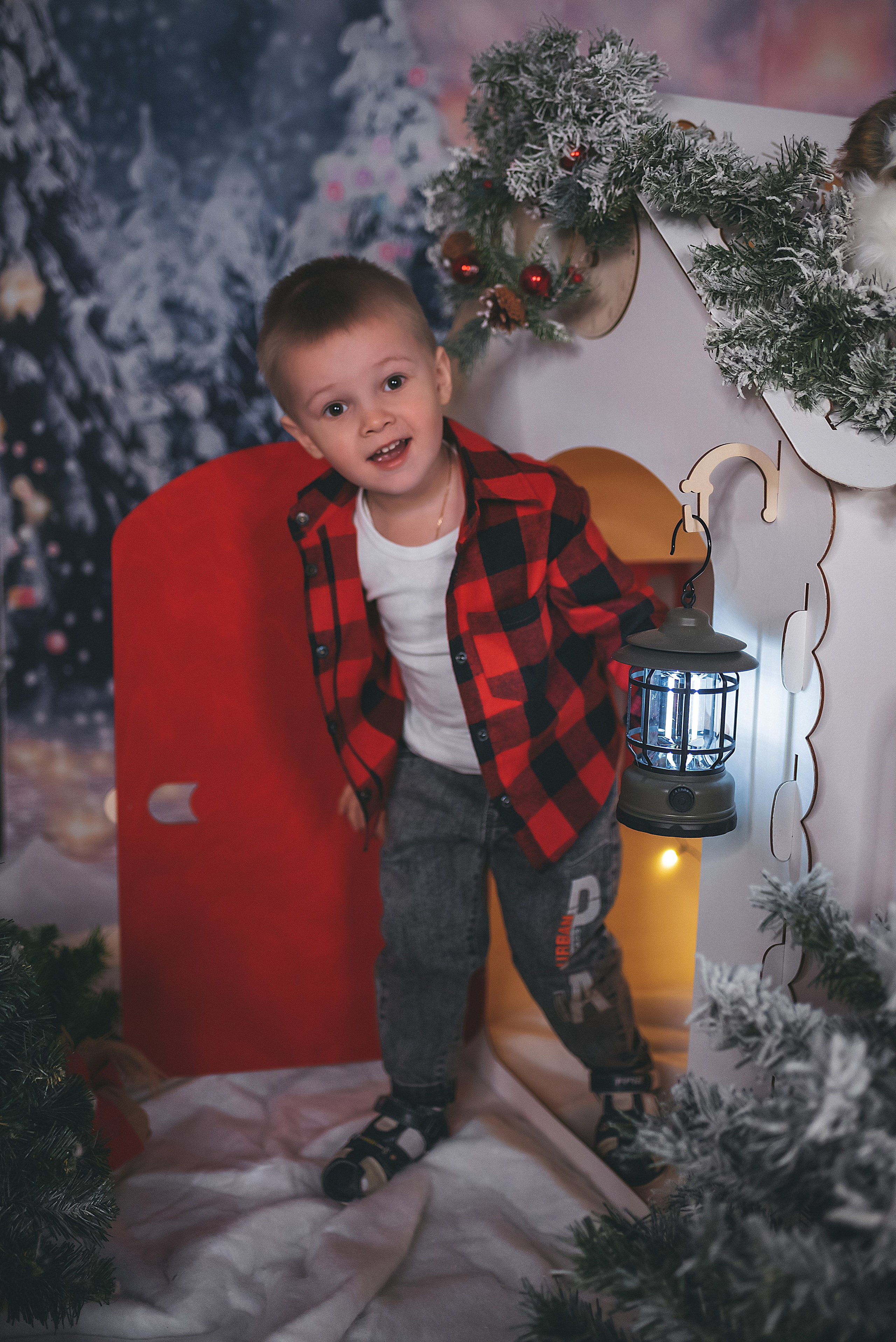 Проект «Новогодний домик». Семейный и детский фотограф в Тейково