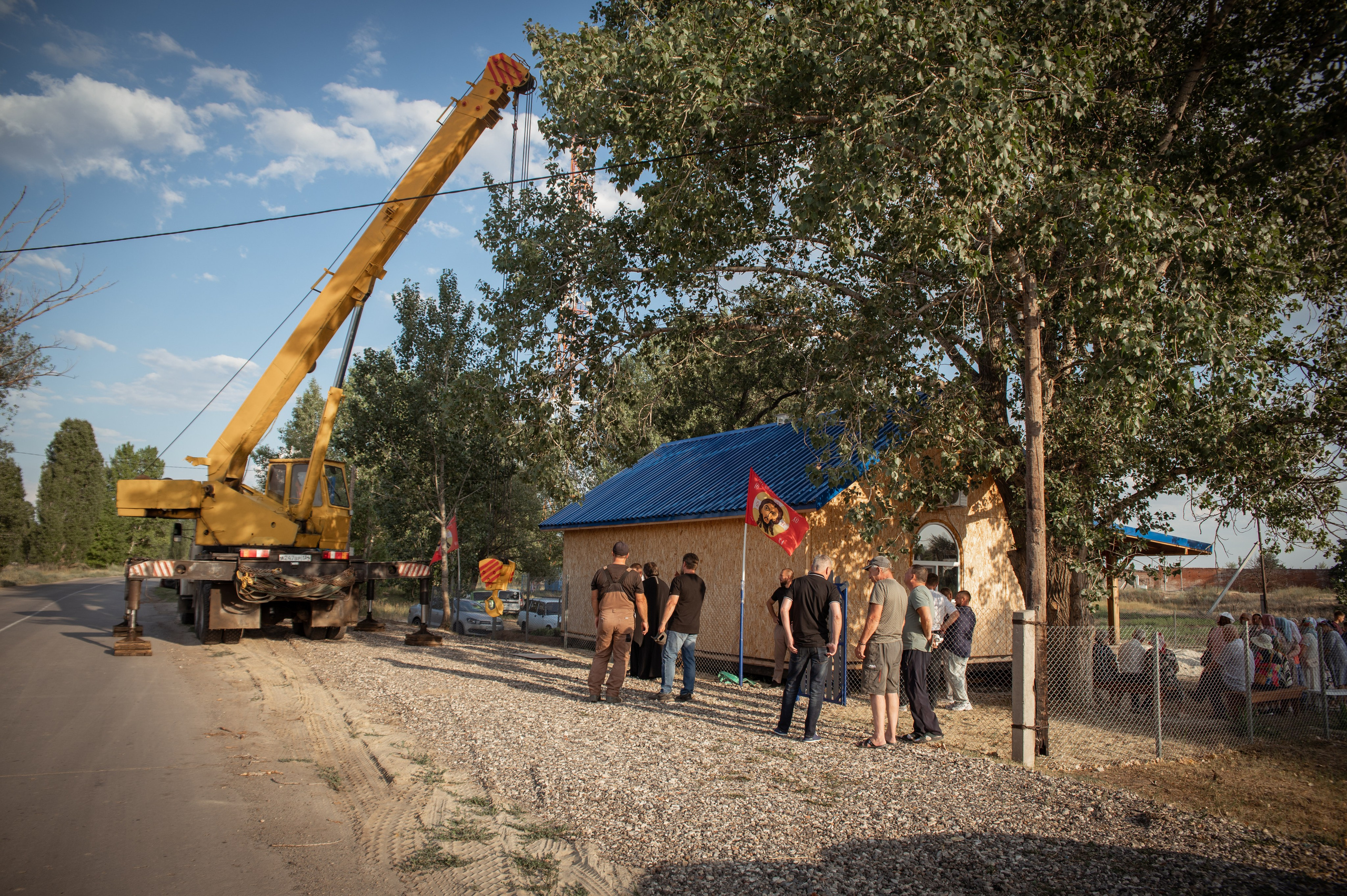 Освещение купола в храме Казанской иконы Божьей Матери х. Закутский. Церковный, семейный и репортажный фотограф Волгоград, Волжский