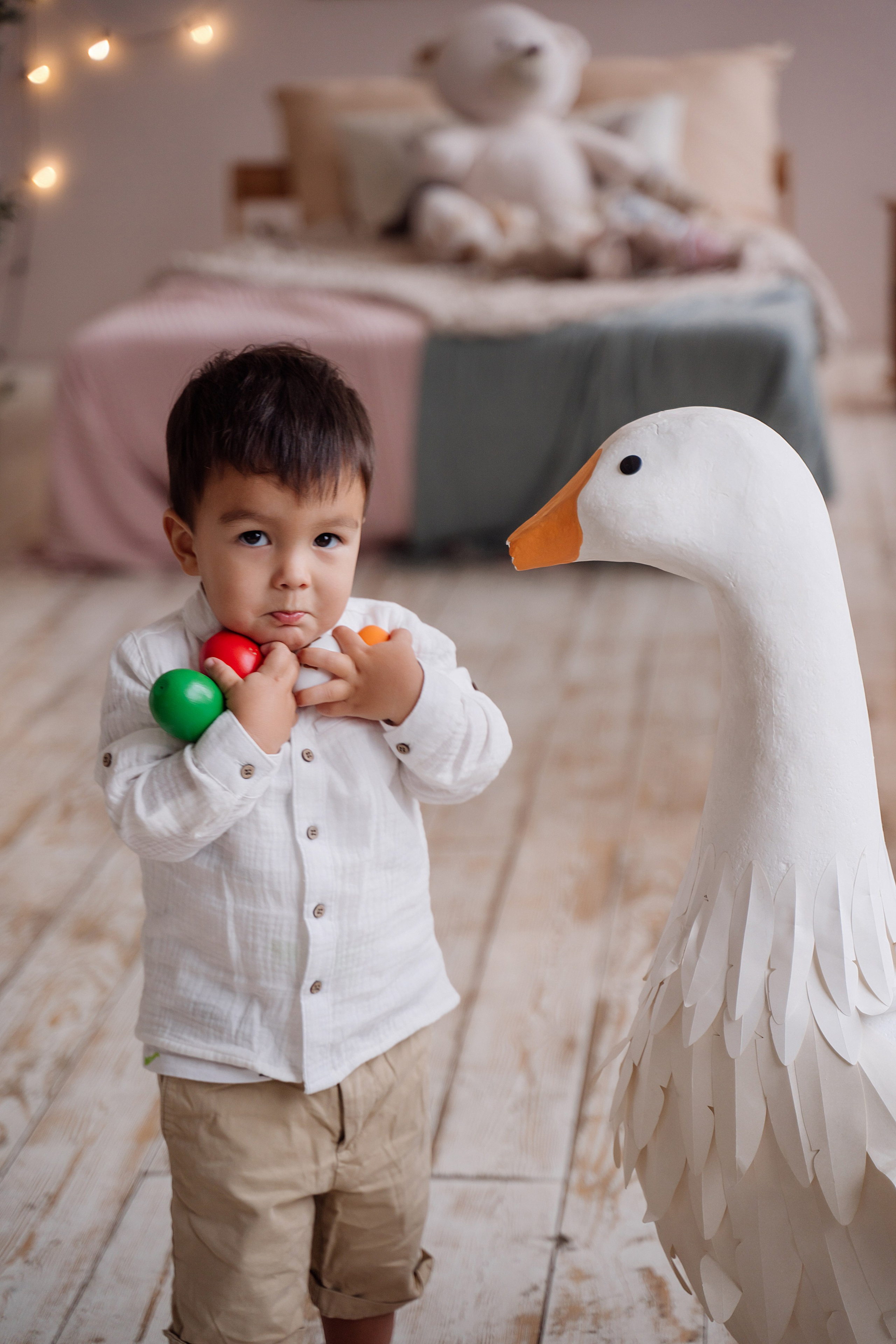 Семейная фотосессия с уточками. Свадебный фотограф