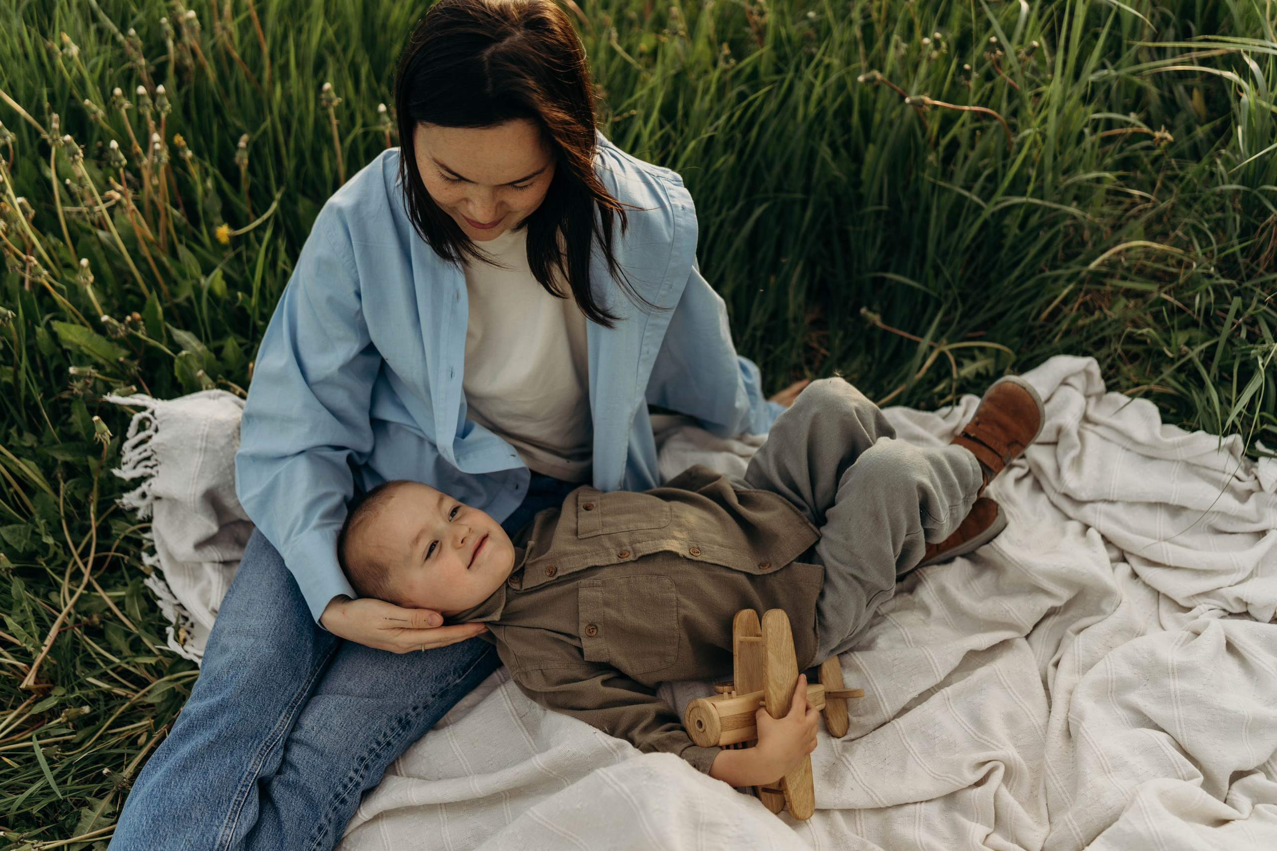 Семейная фотосессия на закате. Семейный и портретный фотограф во Владимире и Суздале