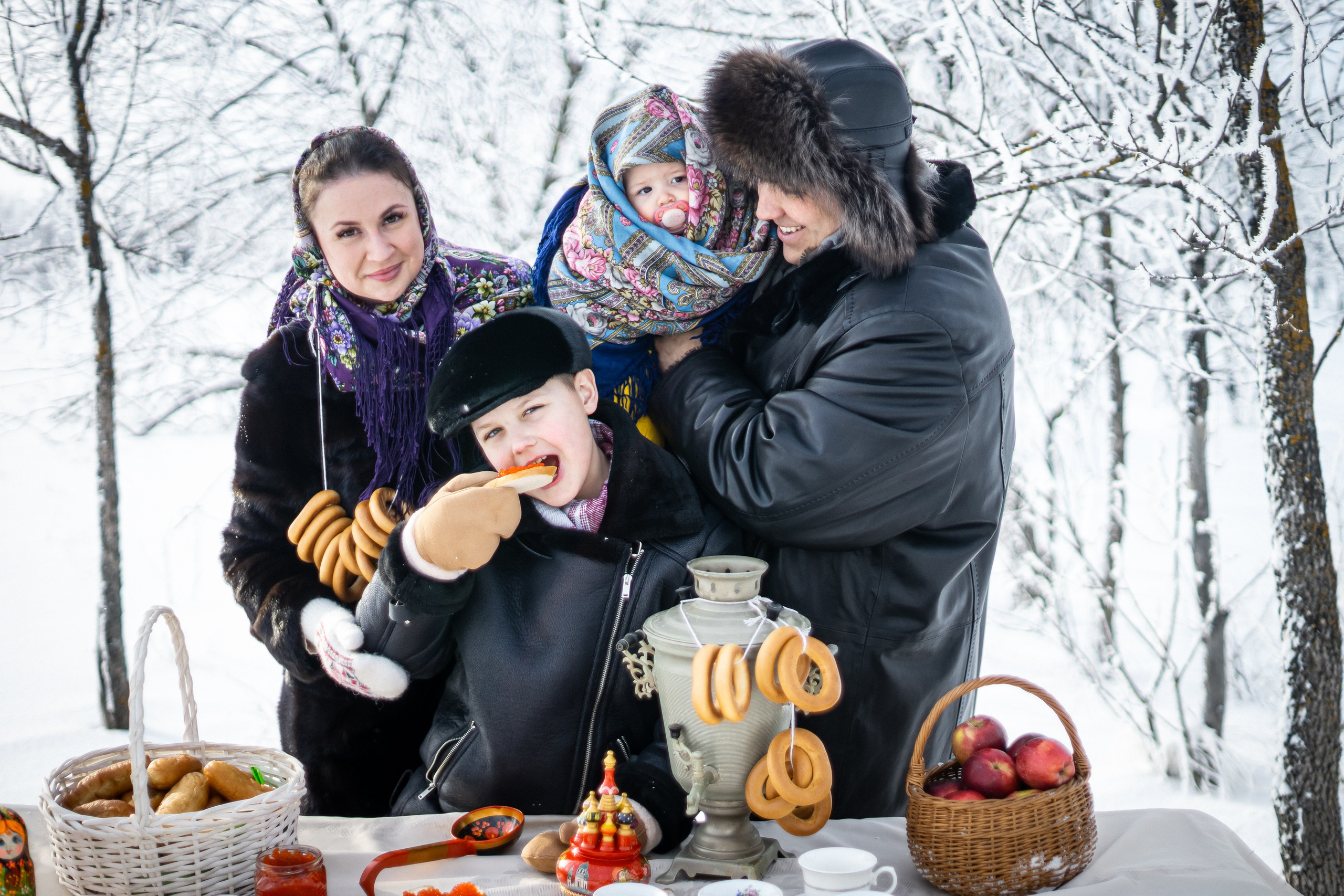 Зимняя в русском народном стиле. Ольга Плаксина фотограф в Саратове