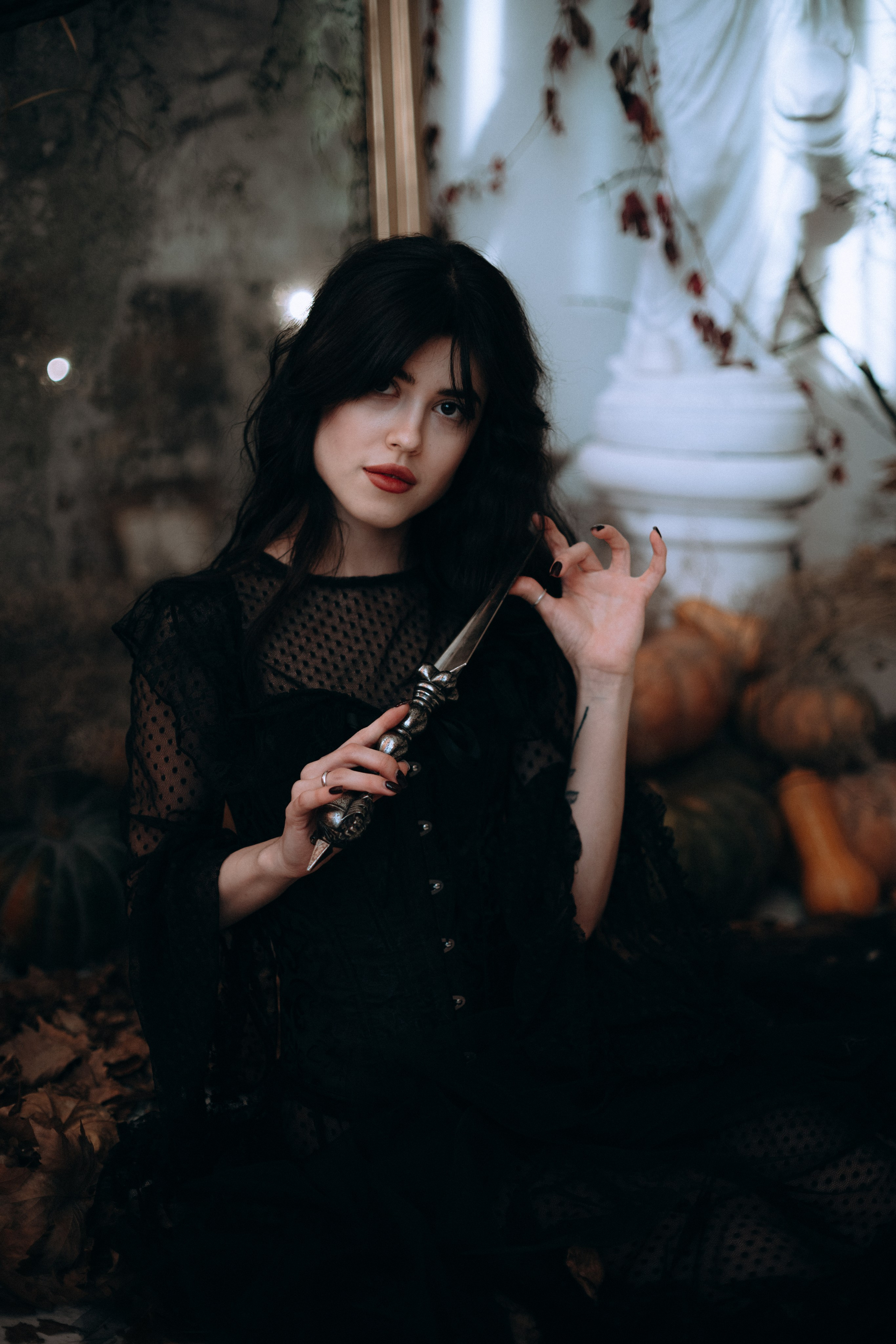 Готическая фотосессия в фотостудии. Портретный свадебный фотограф Крым | Евгения Щитенко