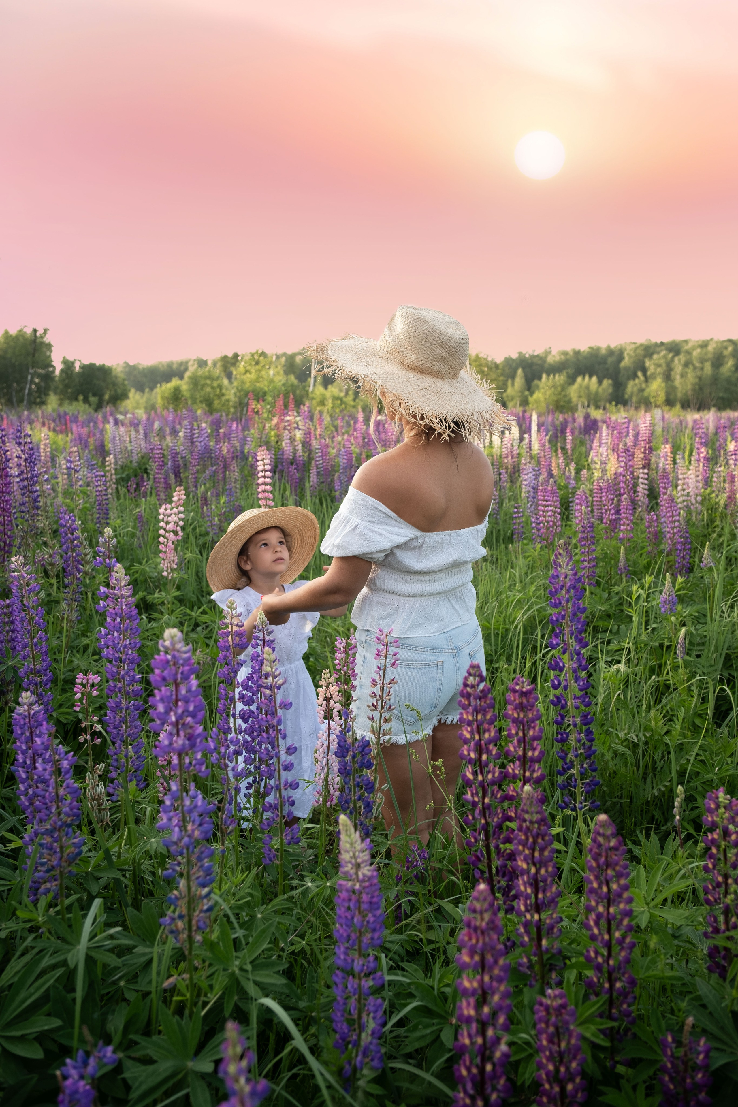 Семейная фотосессия на природе. Фотограф беременности Демочкина Елена