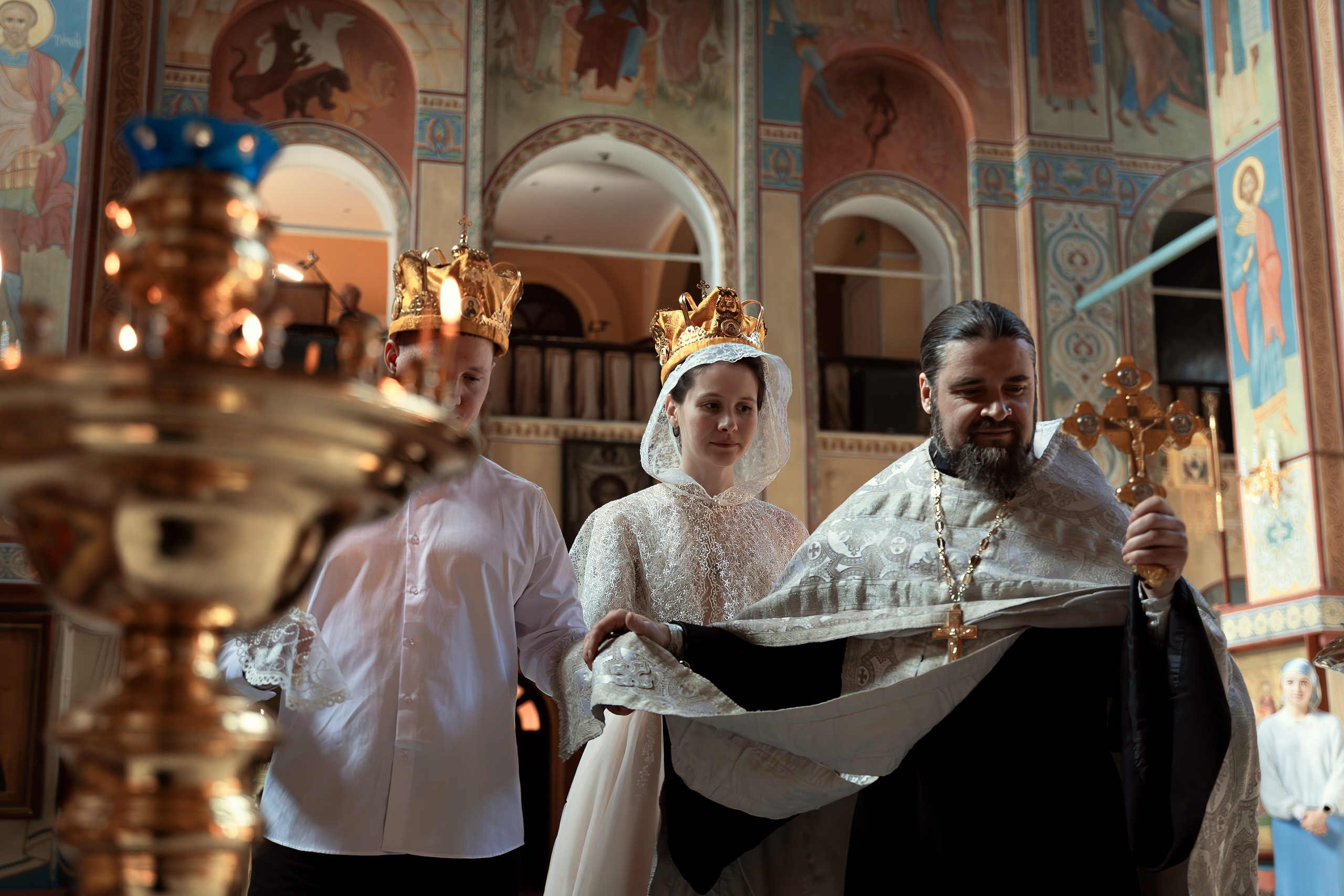 Венчание Александра и Марии. ТОП Фотограф на Крещение и Венчание Железногорск Алексей Мещеряков