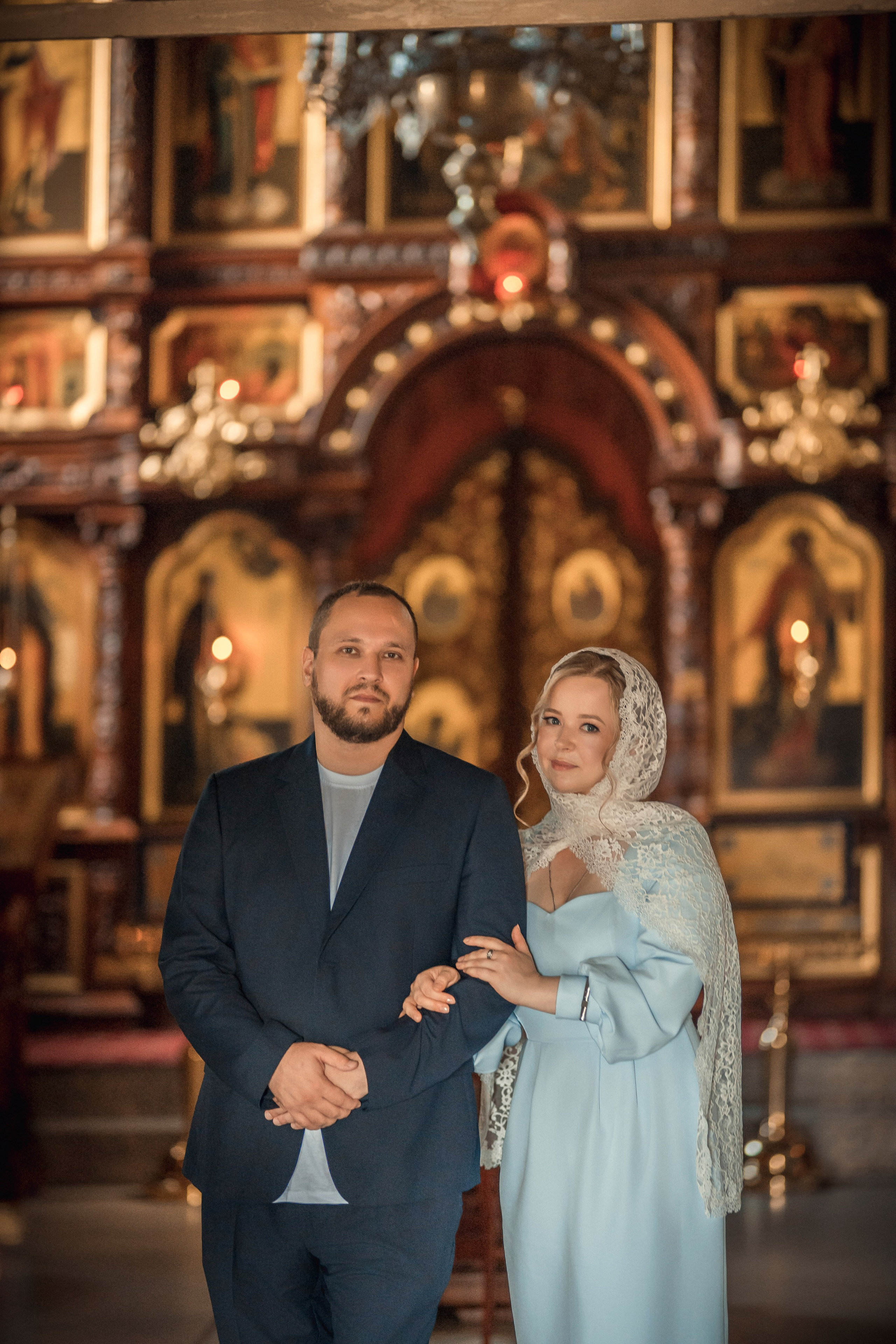 Венчание в Никольском храме, Сидоровское. Семейный фотограф и фотограф на таинства в Москве Юлия Калайджян