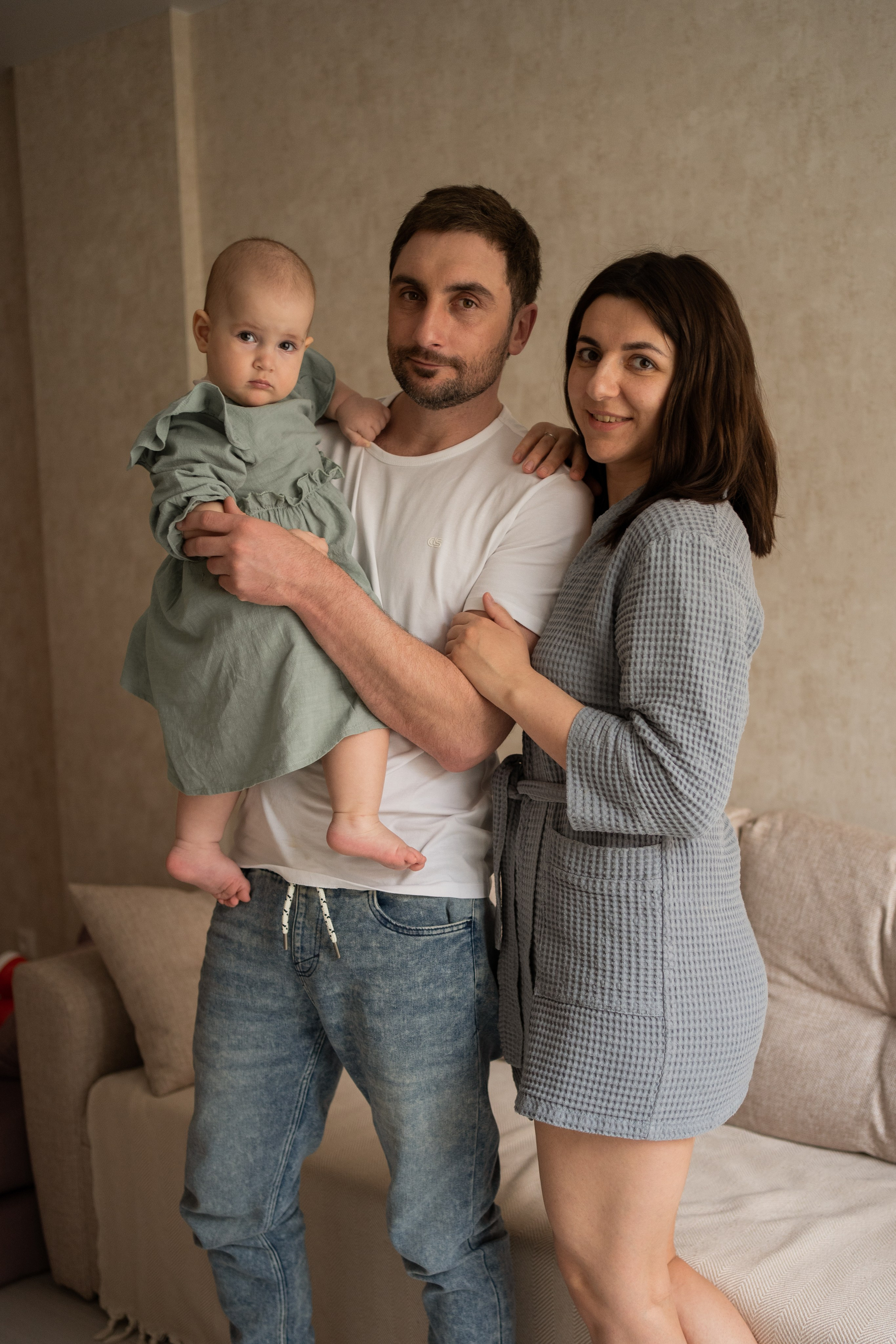 Домашняя фотосессия. Годик Еве. Фотограф грудного вскармливания в Москве Екатерина