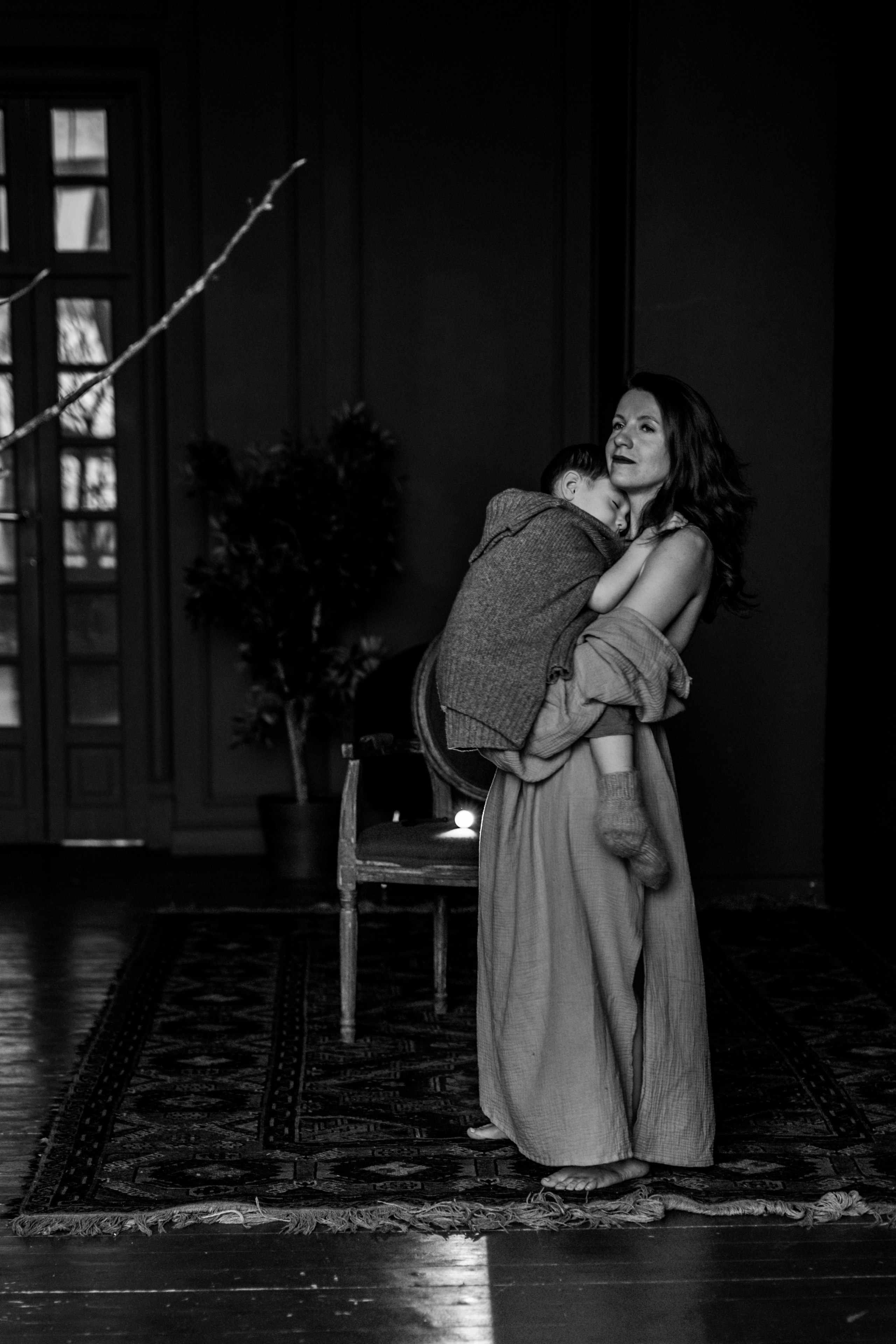 Татьяна и Миша в студии. Фотограф грудного вскармливания в Москве Екатерина