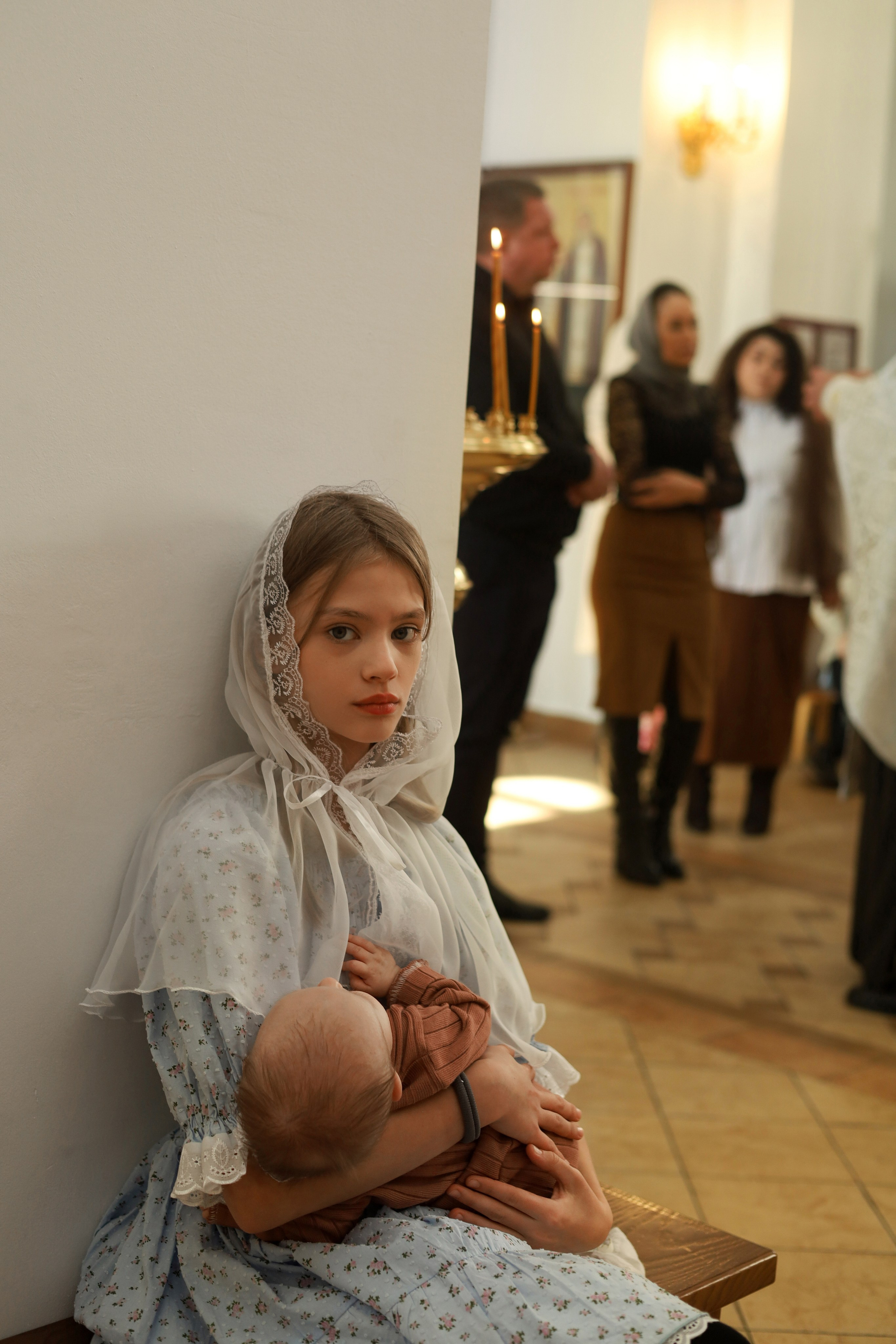 Таинство крещения. Фотограф новорожденных Саратов