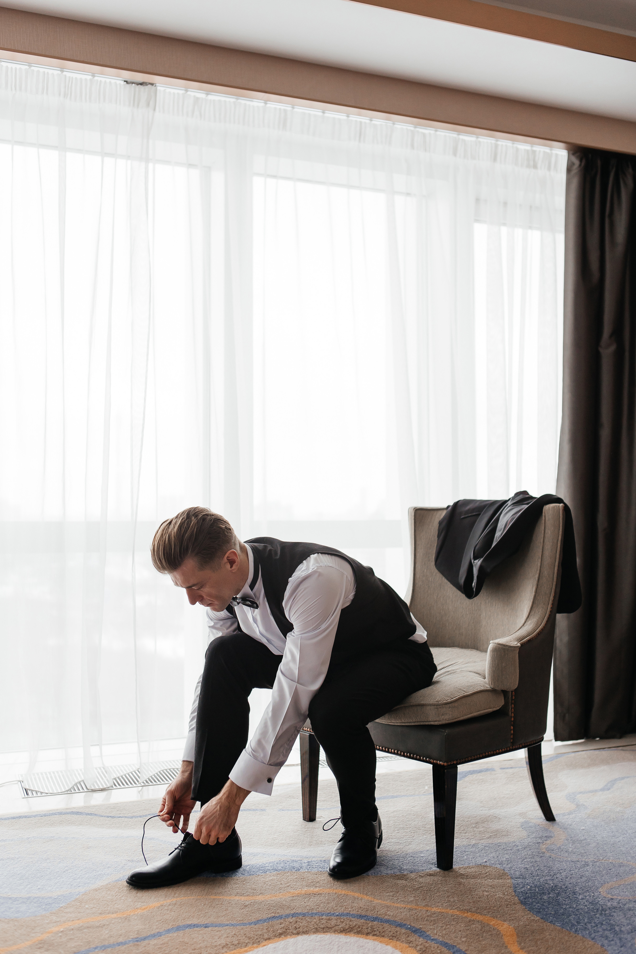 Сборы жениха в отеле Soluxe hotel Moscow