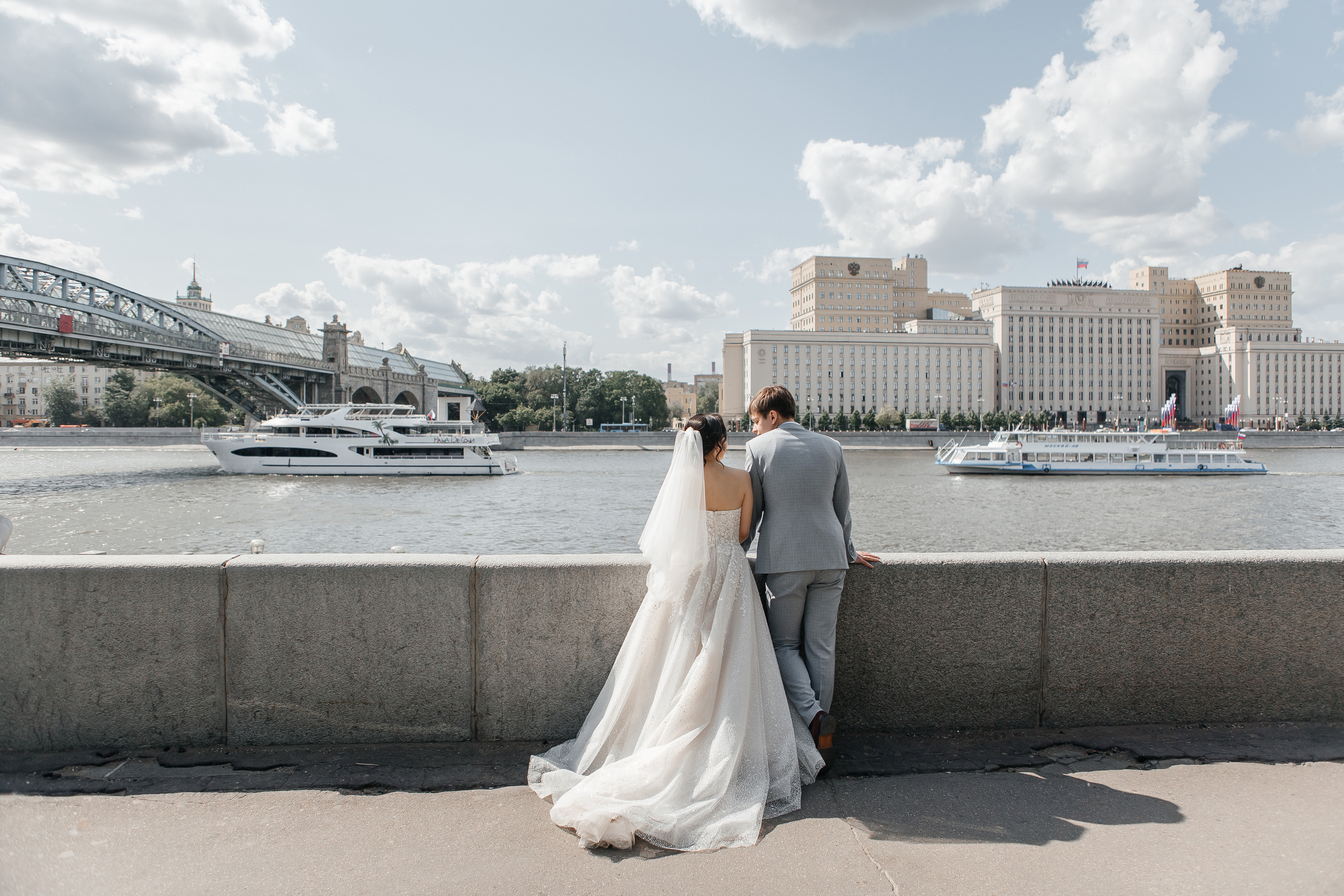 Свадебная фотосессия в парке горького