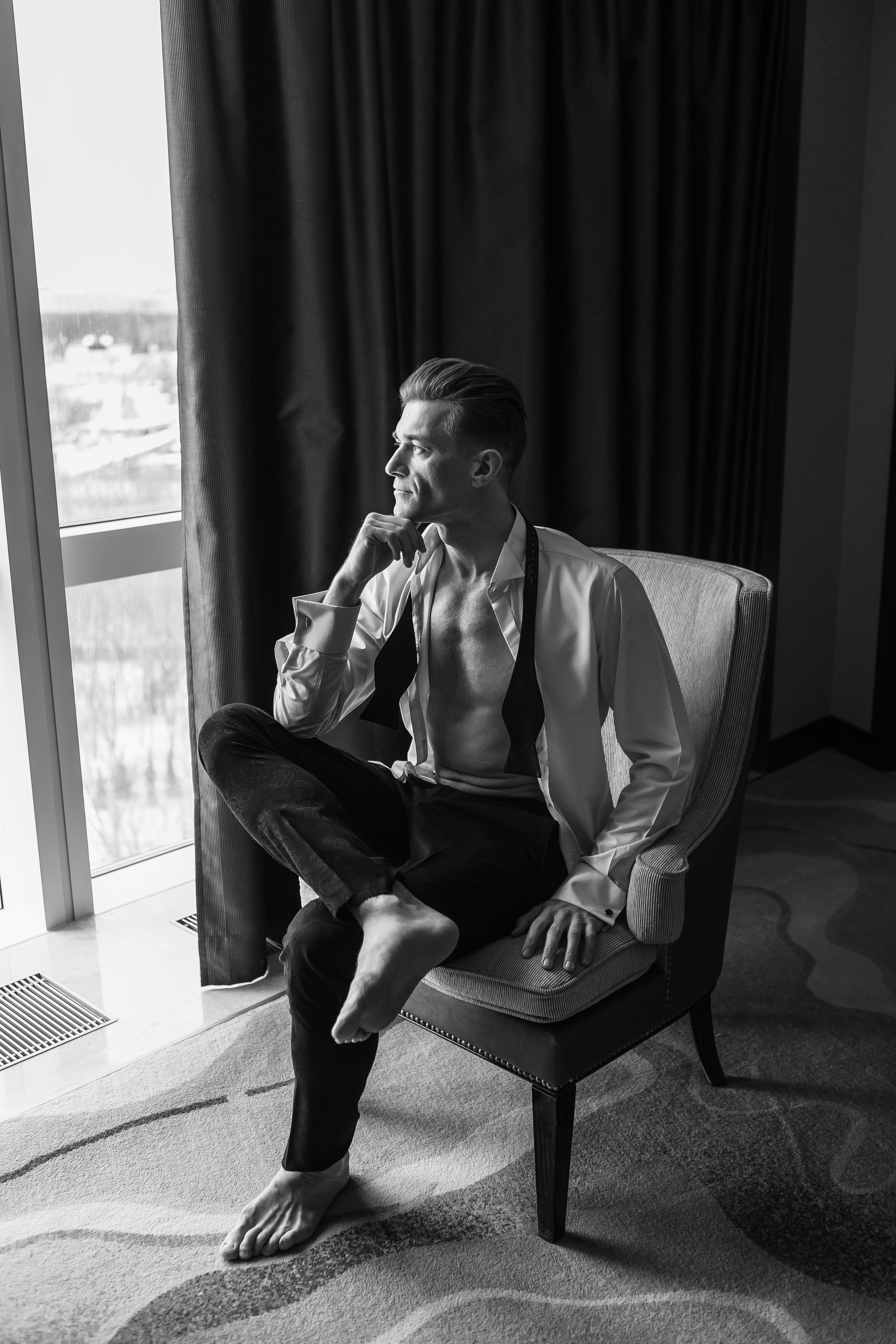 Сборы жениха в отеле Soluxe hotel Moscow