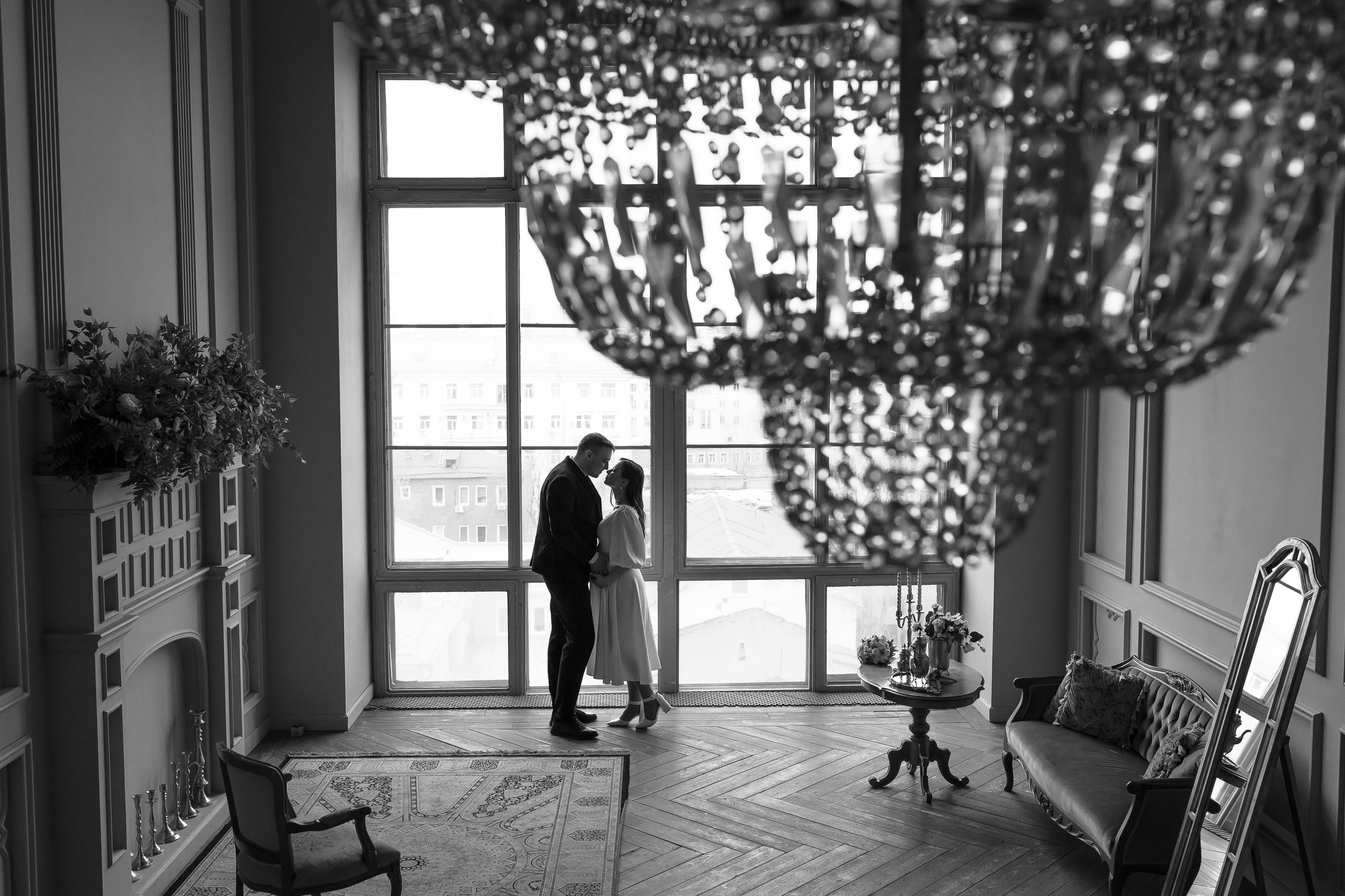 Свадебная фотосессия в студии. Свадебный фотограф в Москве Дарья Олендарёва