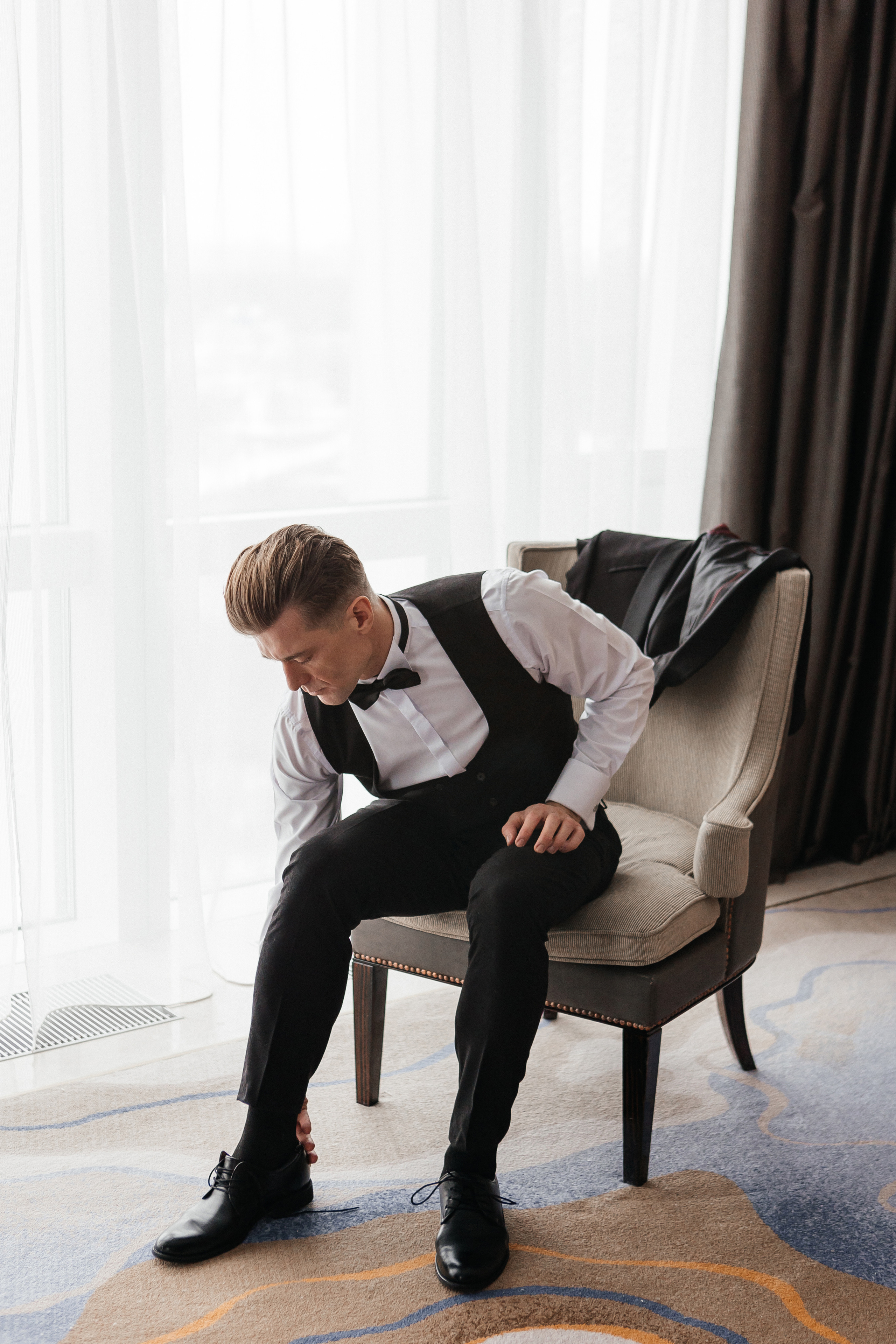 Сборы жениха в отеле Soluxe hotel Moscow