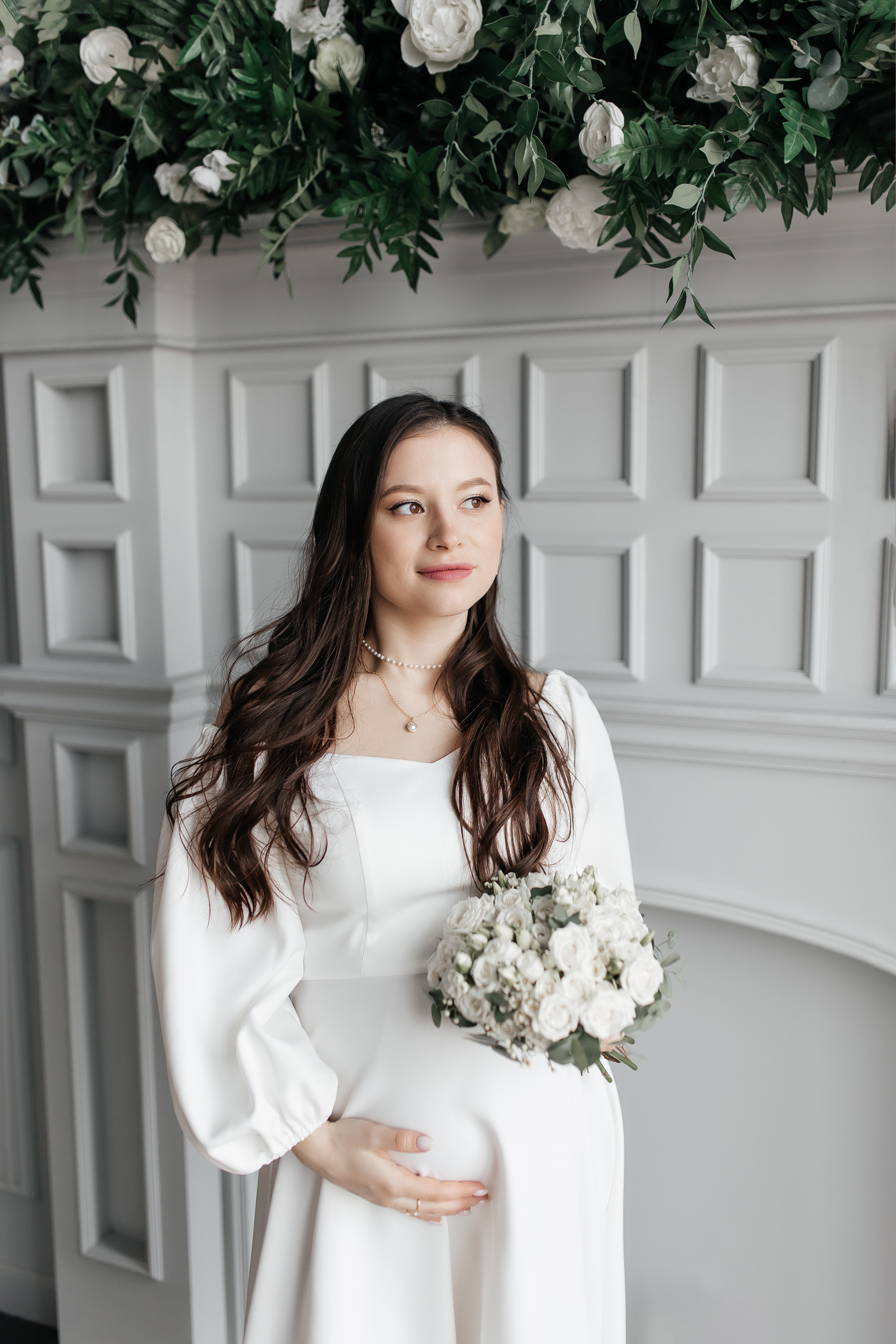 Свадебная фотосессия в студии. Свадебный фотограф в Москве Дарья Олендарёва