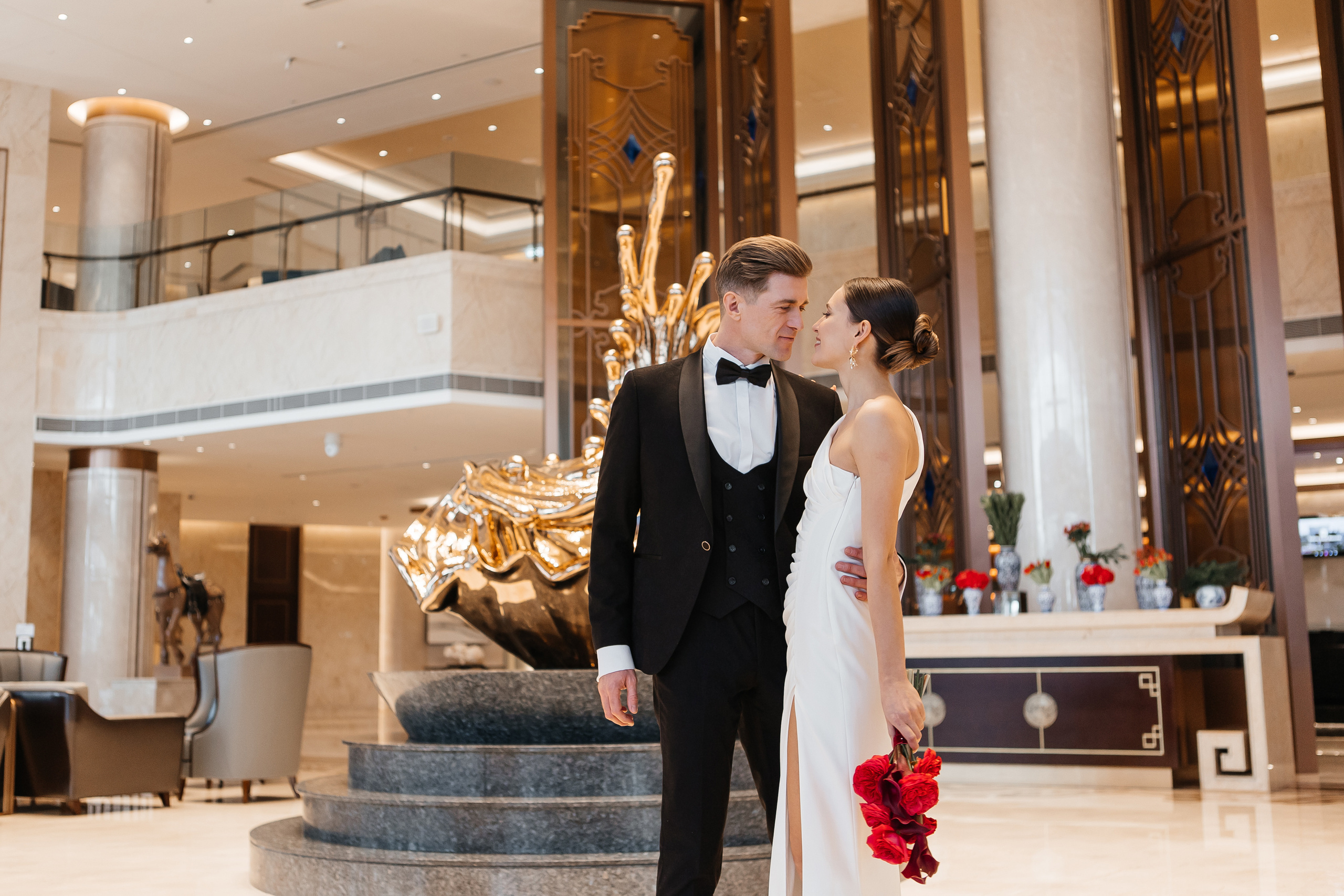 Свадебная фотосессия в отеле Soluxe hotel Moscow