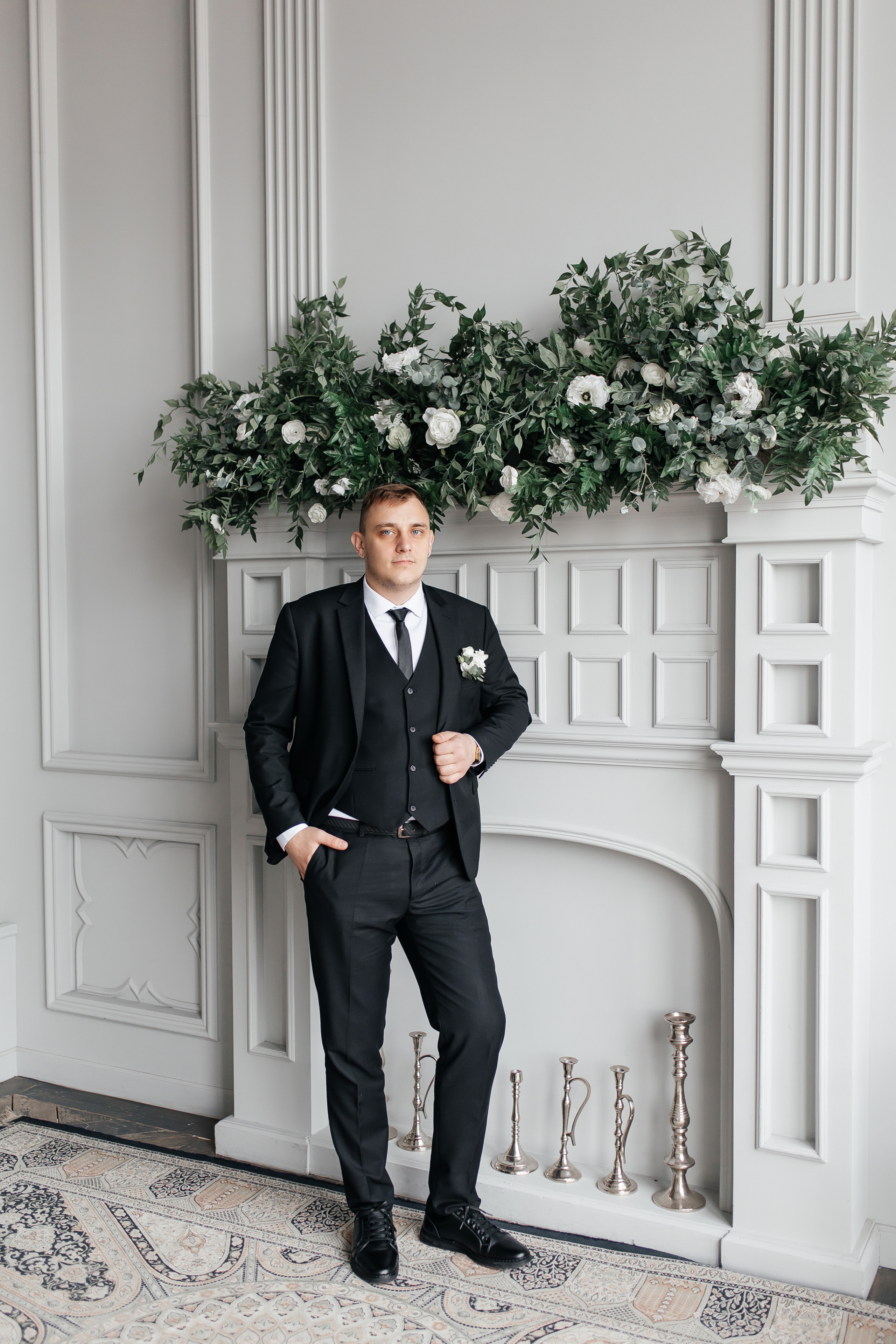 Свадебная фотосессия в студии. Свадебный фотограф в Москве Дарья Олендарёва