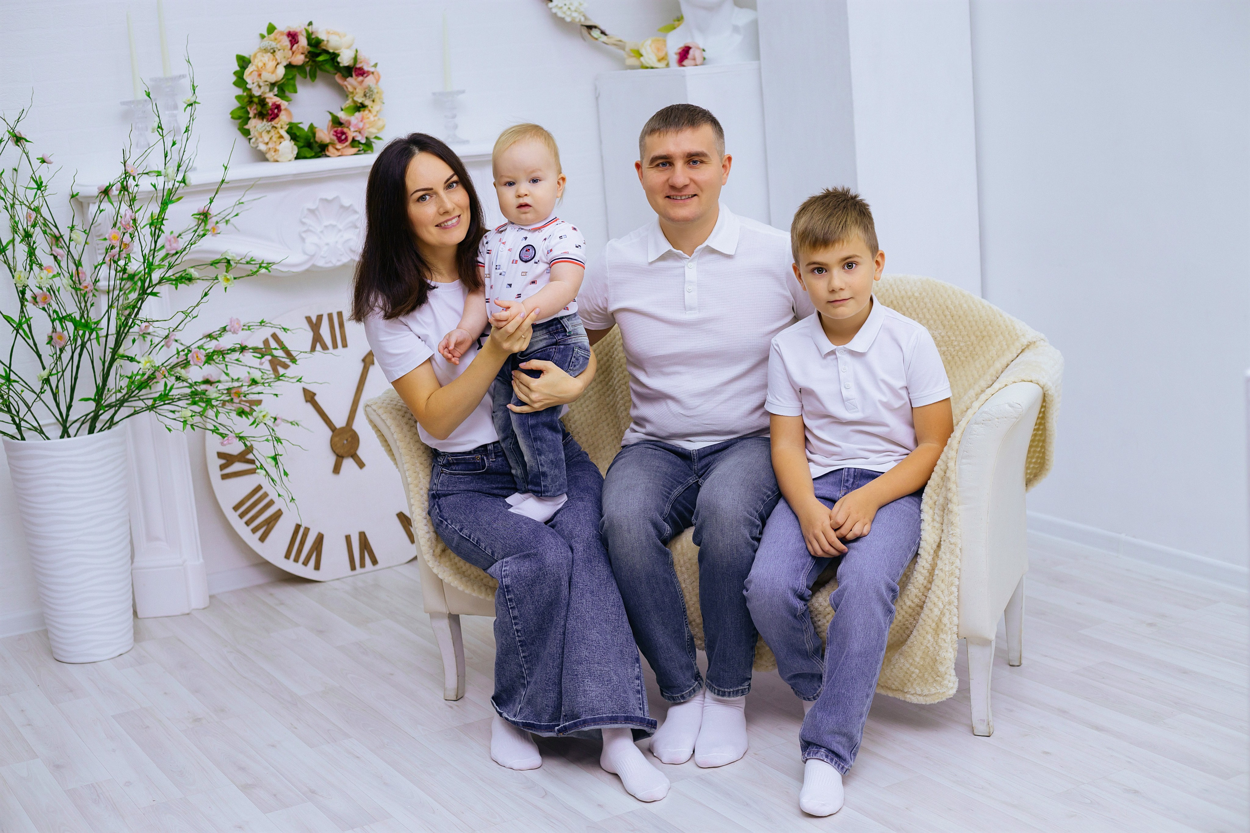 Семейная съемка и годик. Фотограф новорожденных Химки, Красногорск, Мытищи и Москва Елена Третьяк