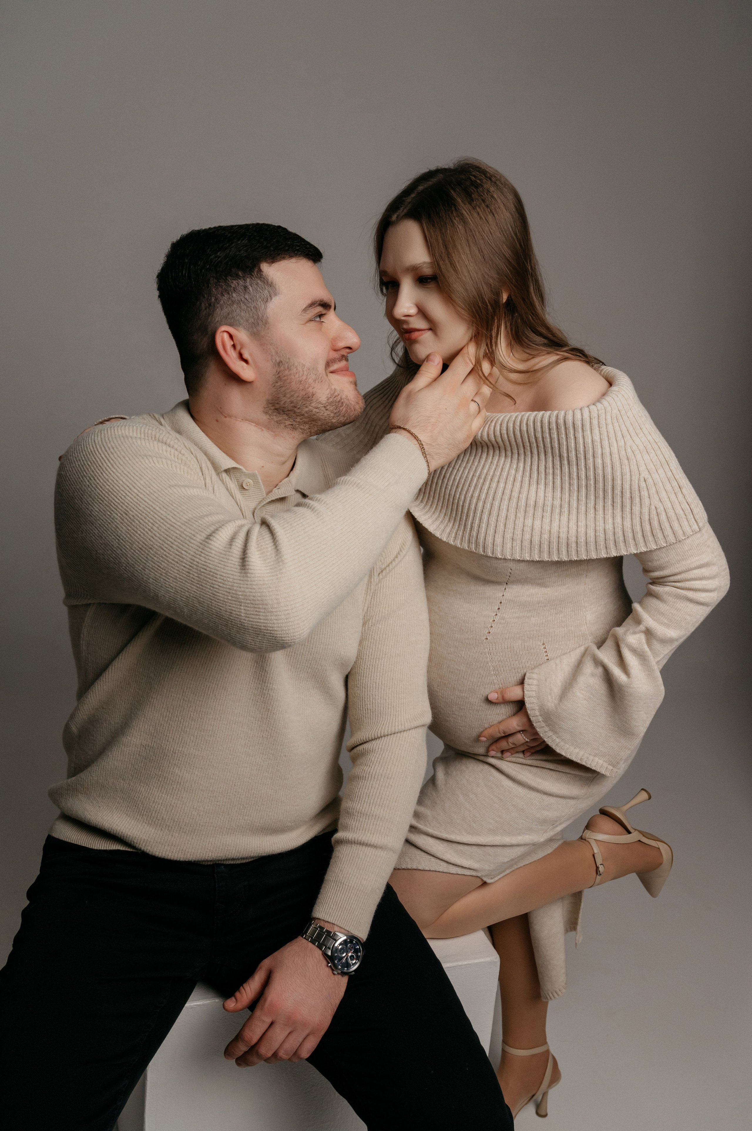 Нежная фотосессия беременности для Юли и Анзора. Свадебный фотограф Мария Строгонова