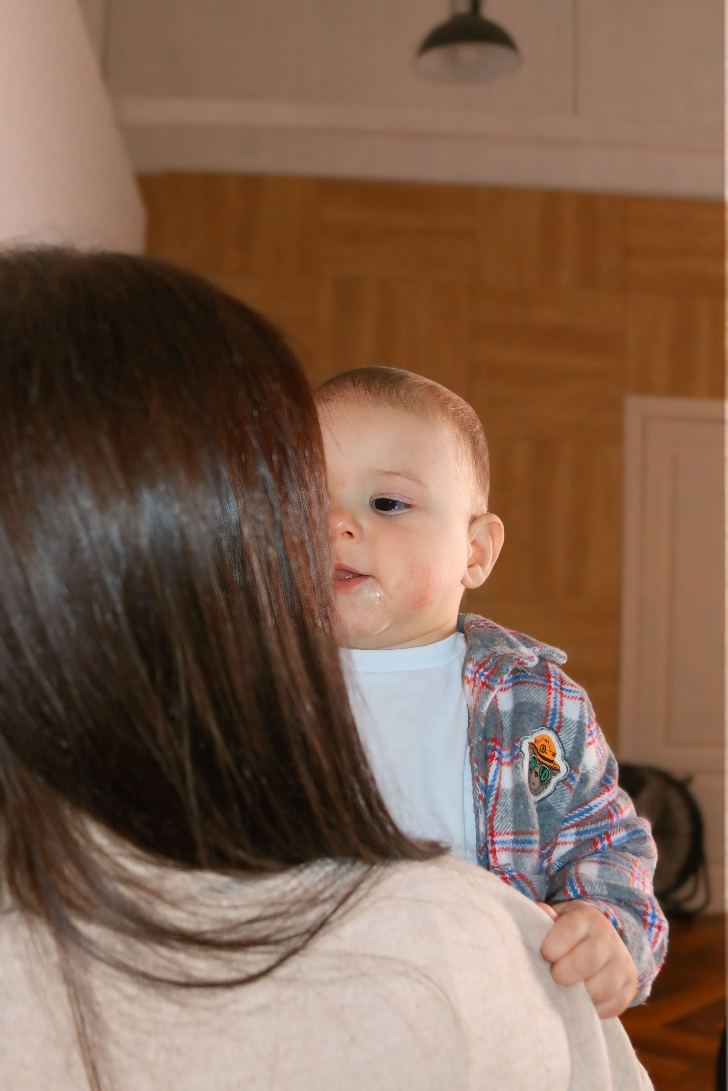 Новогодняя фотосессия мамы с сыном