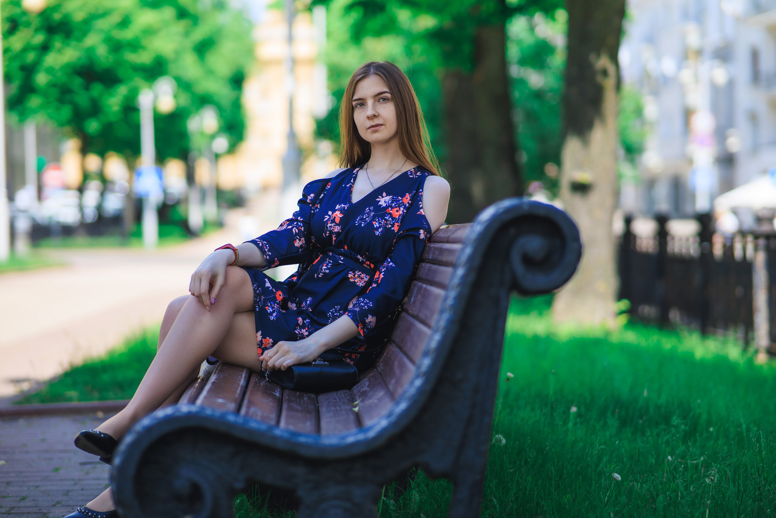 Фотосессия для Ксении на летних улицах Минска