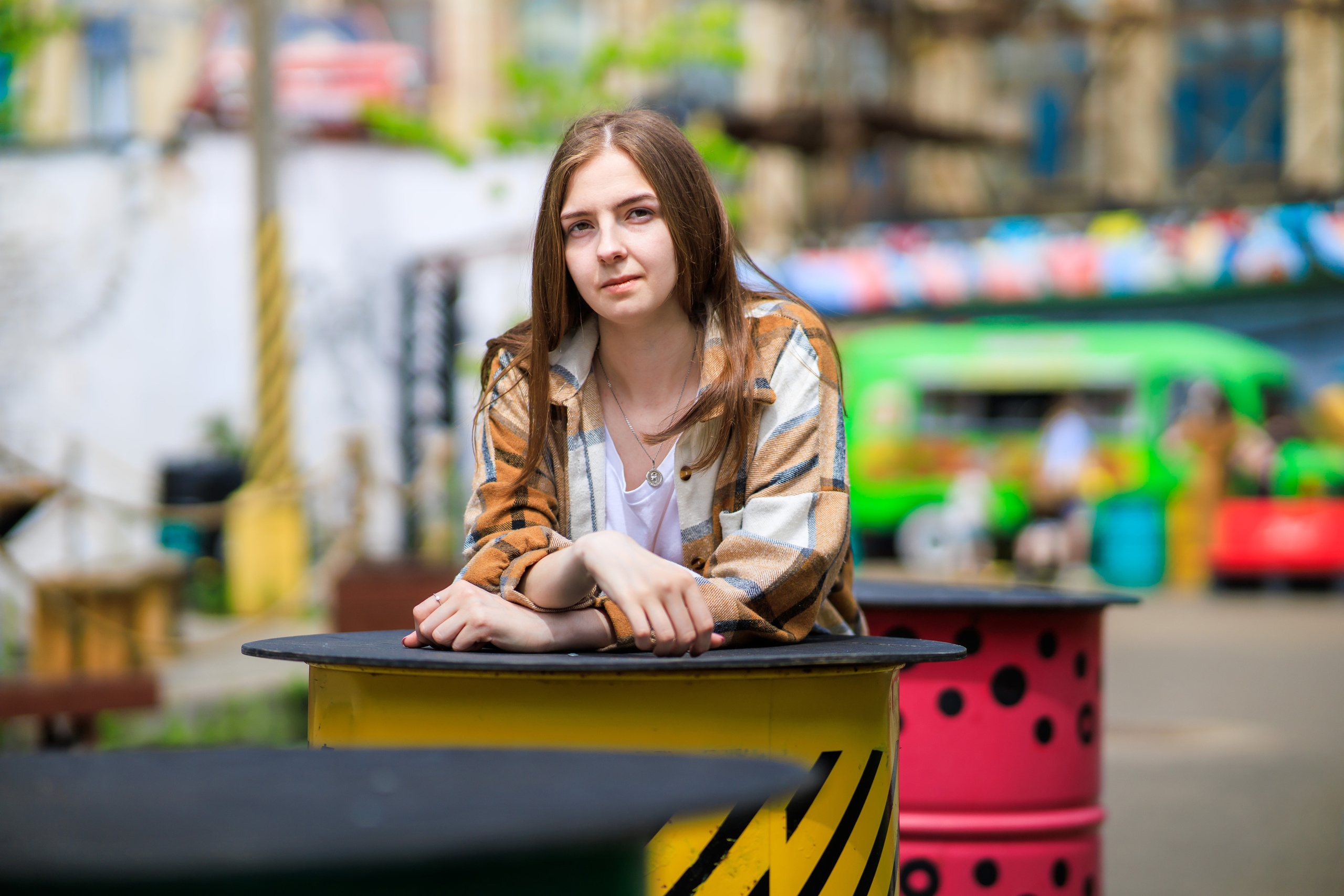 Фотосессия для Ксении на летних улицах Минска