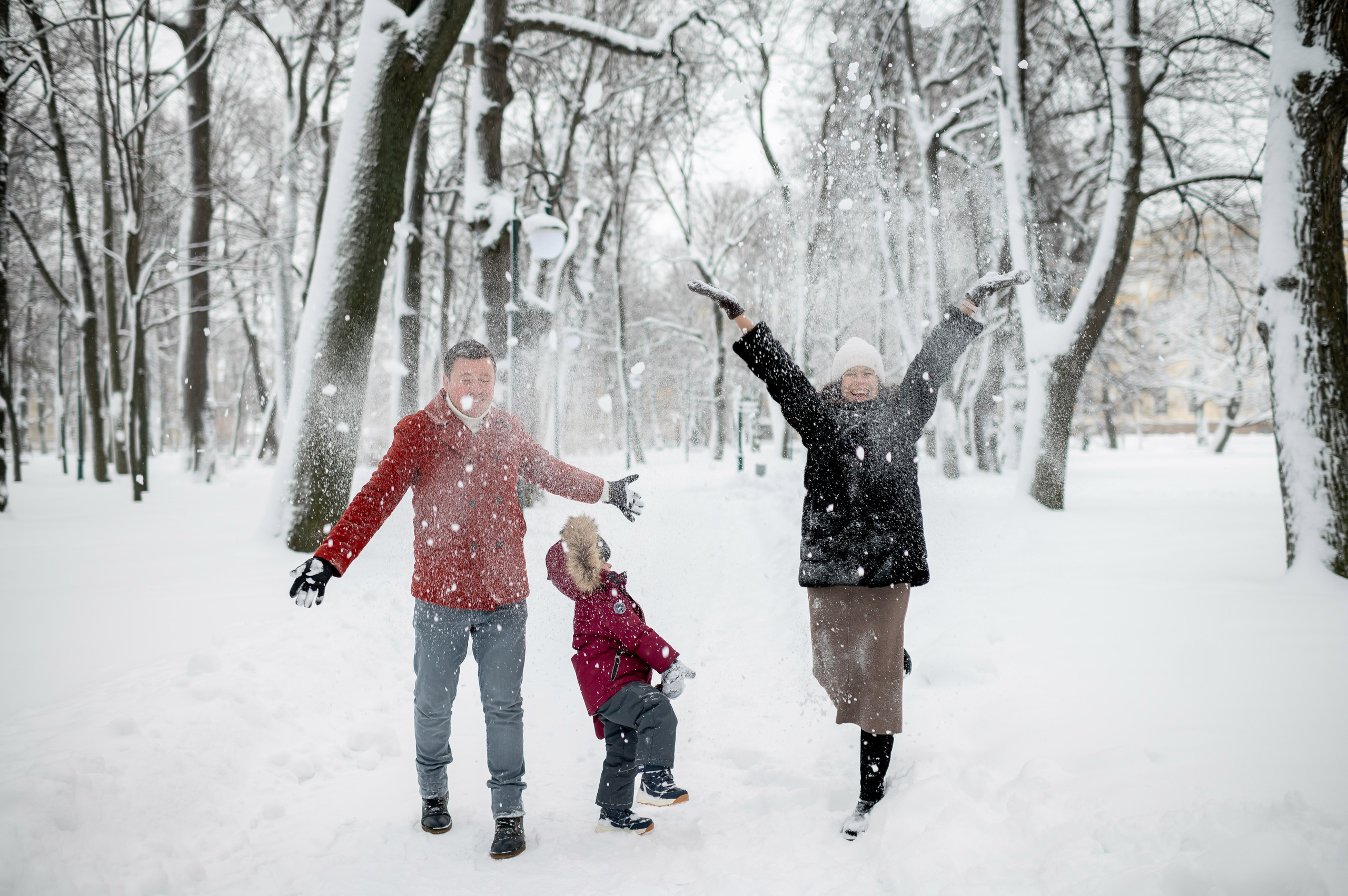 Зимняя прогулка Валерия, Андрей и Егор. Портретный, семейный и свадебный фотограф в Санкт-Петербурге и в Пушкине Ширяев Денис