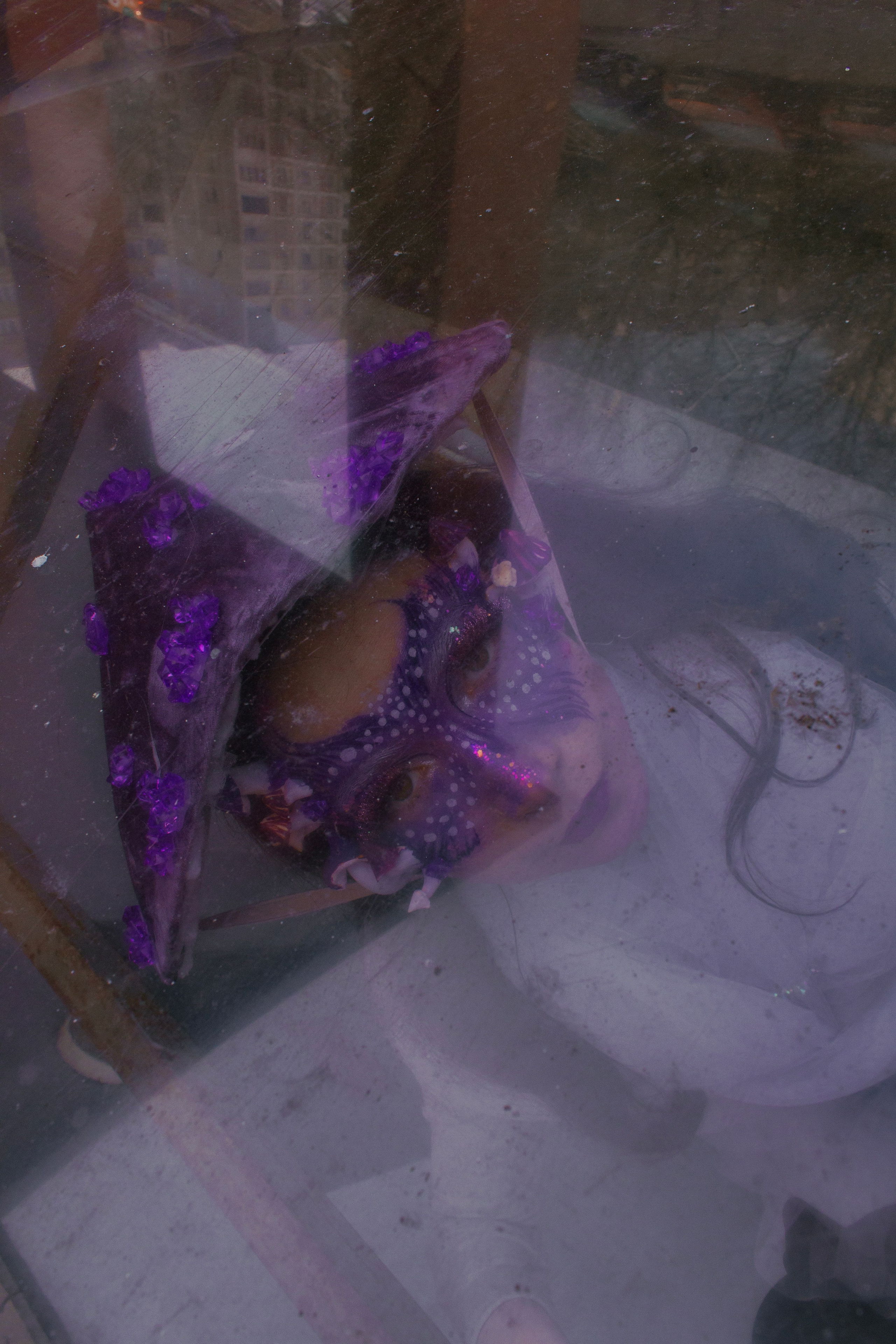 Яркий городской грибочек