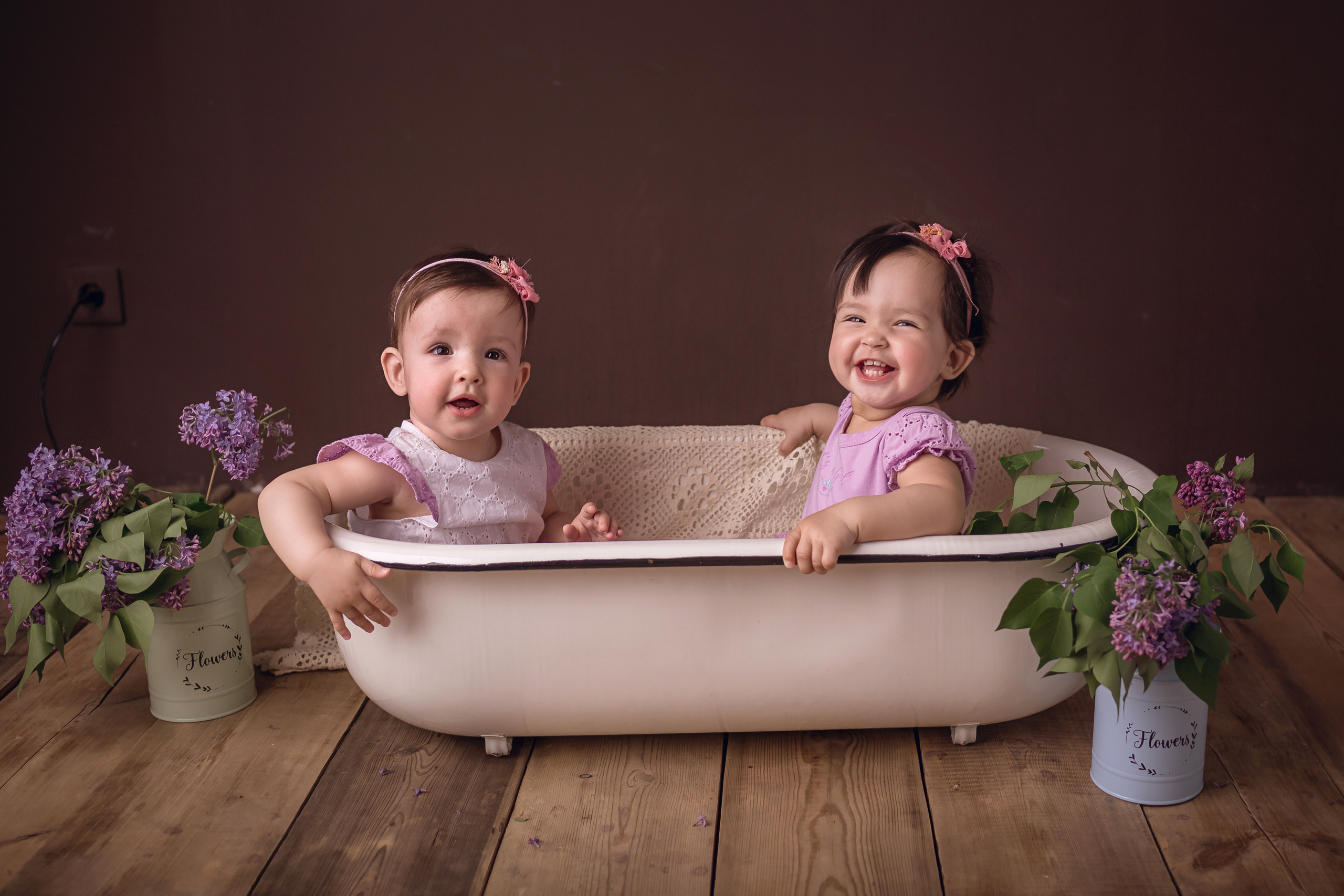 1 годик малышкам. Фотограф Новорожденных и беременности г. Тюмень