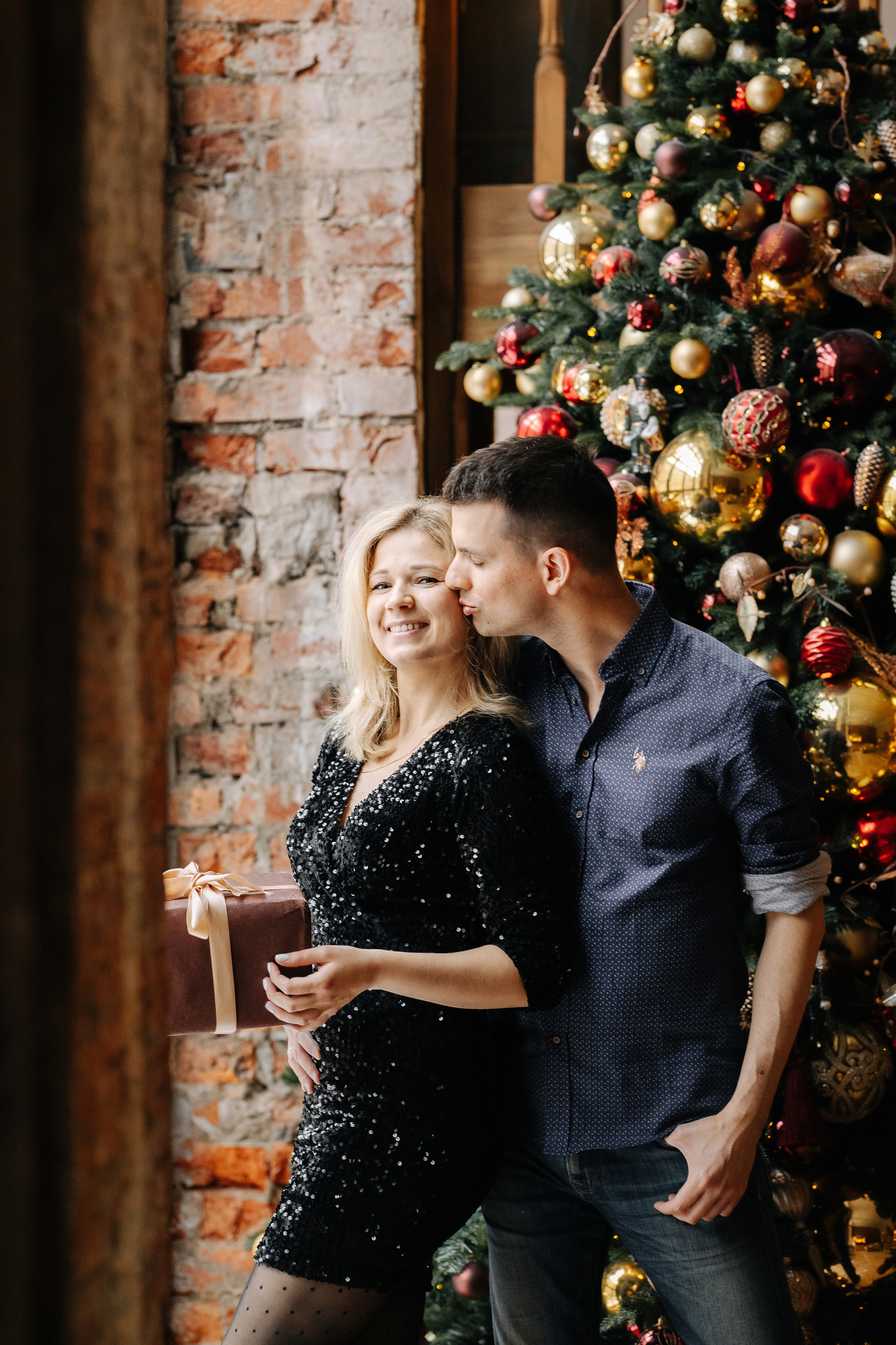 Новогодняя семейная фотосессия. Саша, Нина и Аня