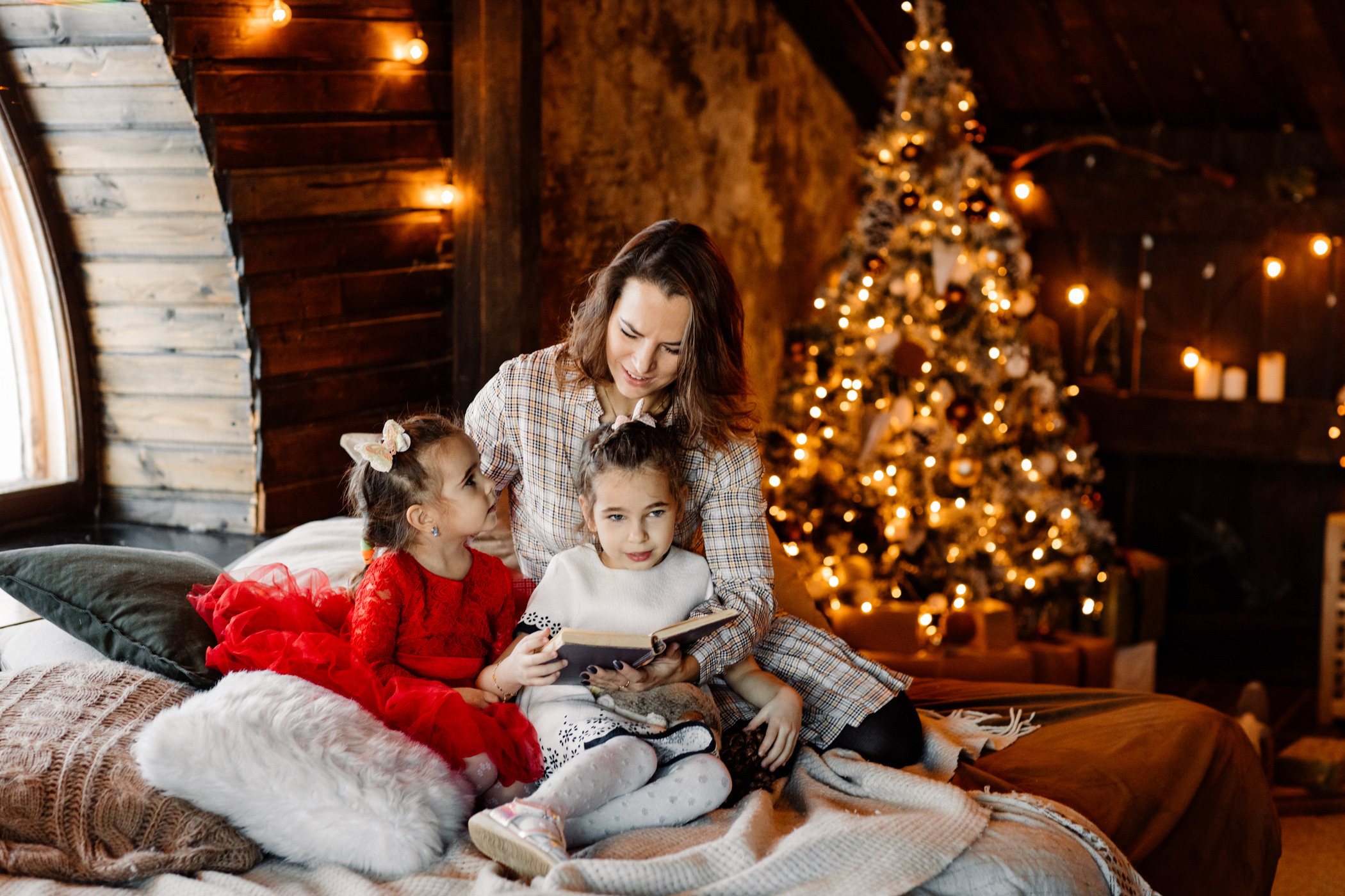 Аня, Элиф и Камелия. Новогодняя фотосессия