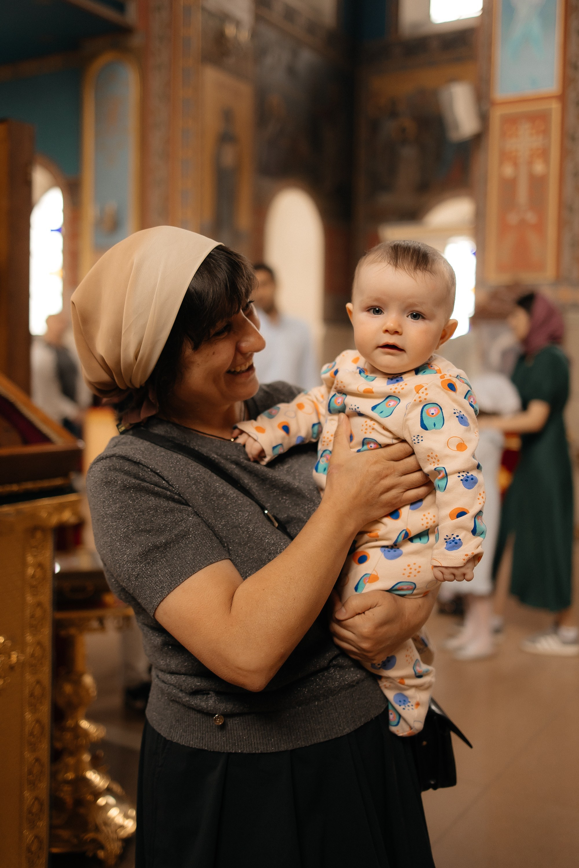 Таинство Крещения Михаила. Семейный фотограф в Краснодаре Храмова Анна