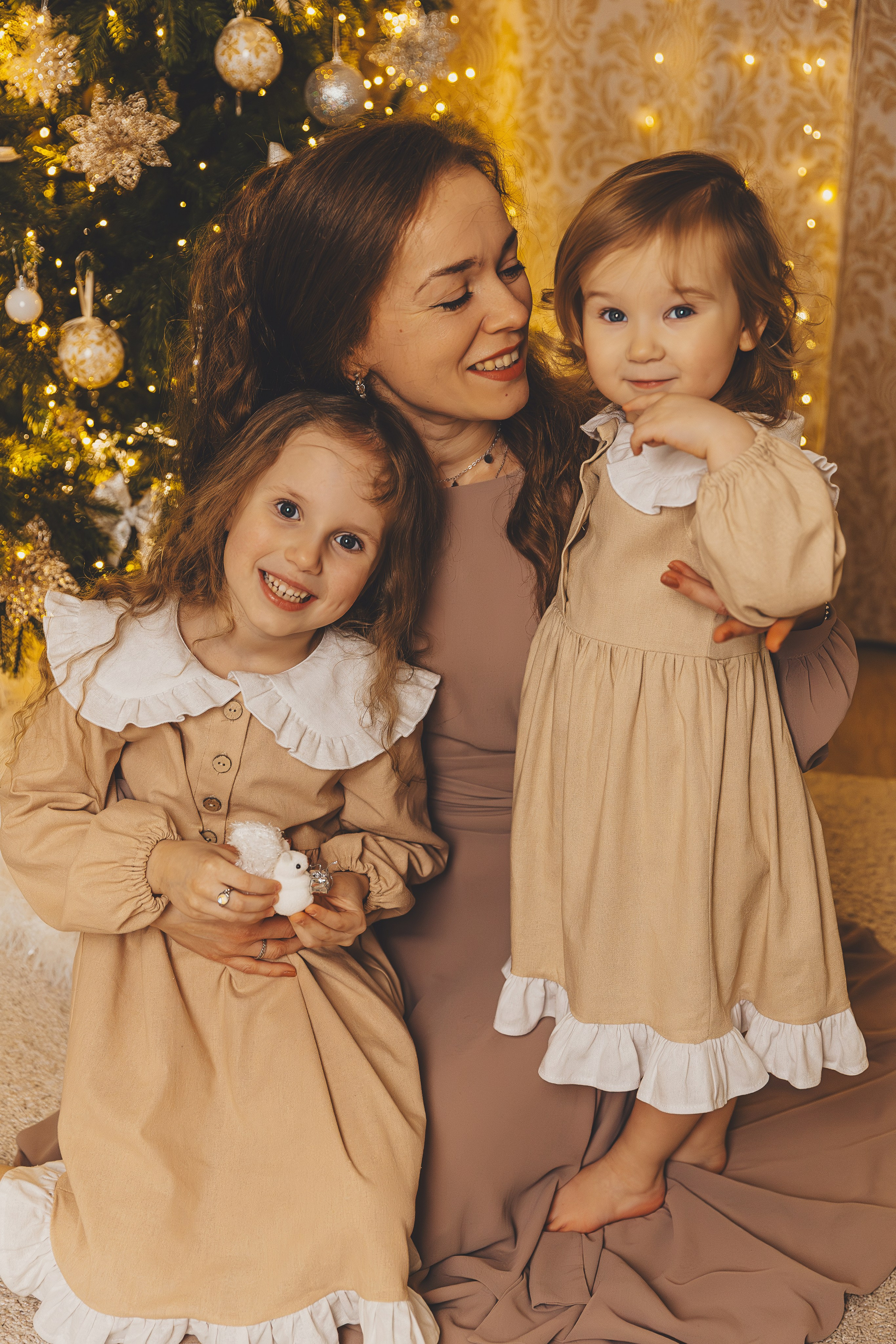 Семейная новогодняя домашняя фотосессия. Семейный и женский фотограф в Москве Надежда Воробьева