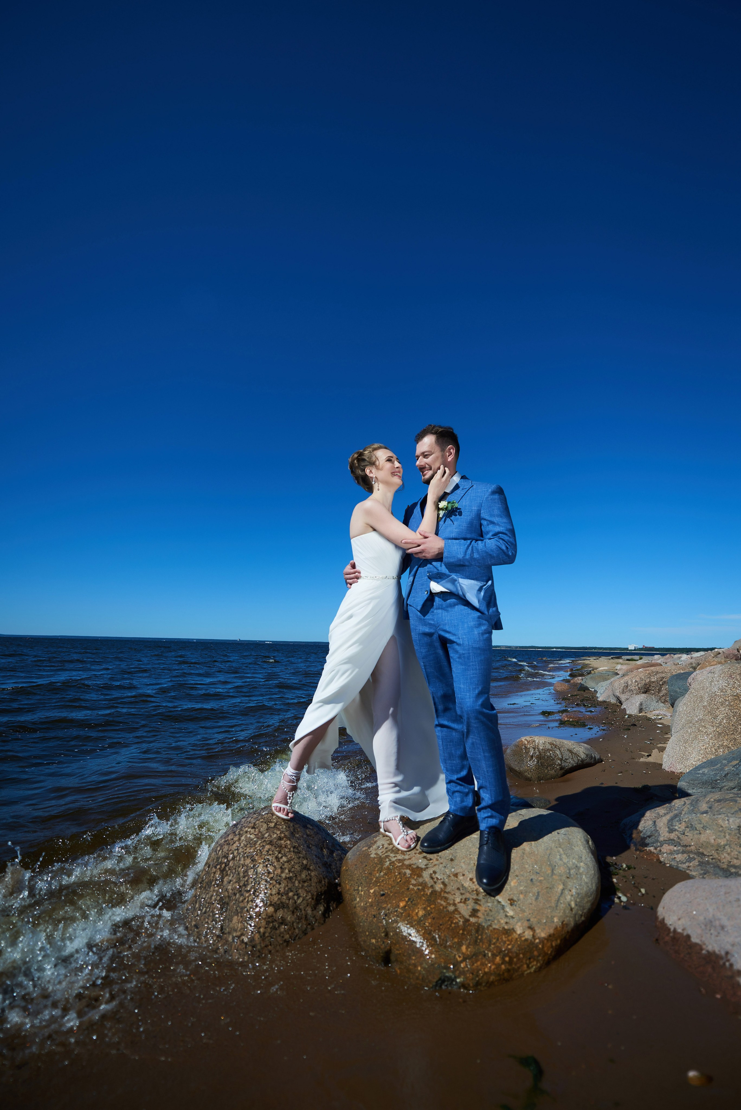 Александра и Вячеслав (фотосессия на берегу Финского залива в парке Дубки в Сестрорецке). Портретный, семейный и свадебный фотограф в Санкт-Петербурге и в Пушкине Ширяев Денис