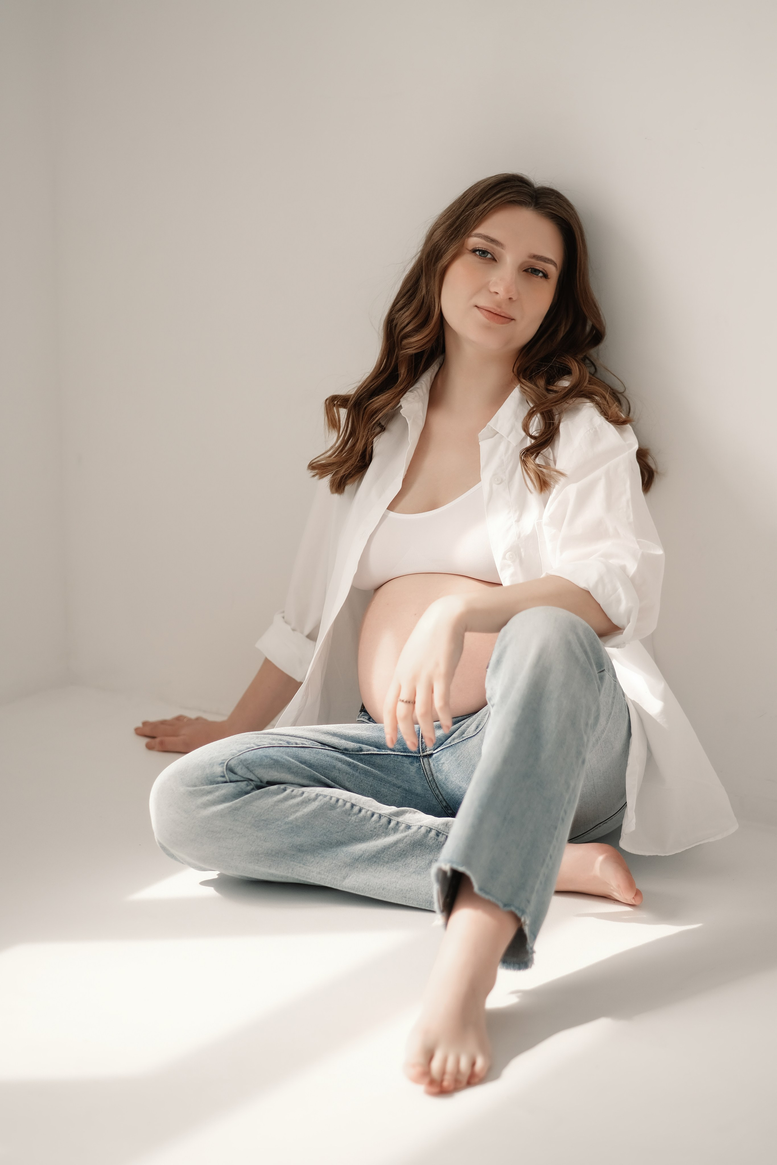 Лена, Саша и Настя. Фотограф беременности и Newborn в Екатеринбурге Марина Добровольская