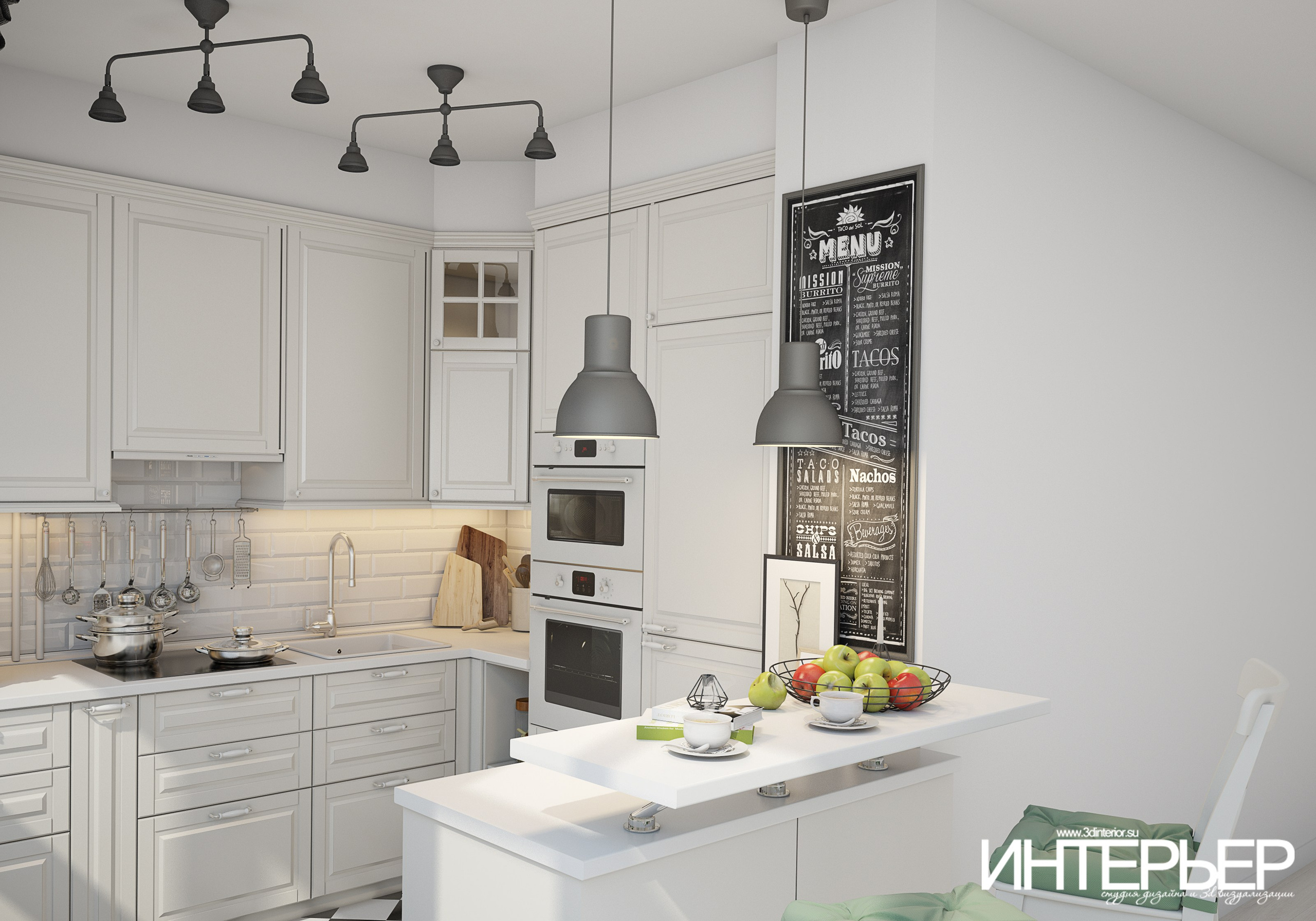 Портфолио. Дизайн интерьера, 3D визуализация и 3D моделирование. Создание проектов и чертежей. КМВ: Кисловодск, Пятигорск, Ессентуки и удаленно