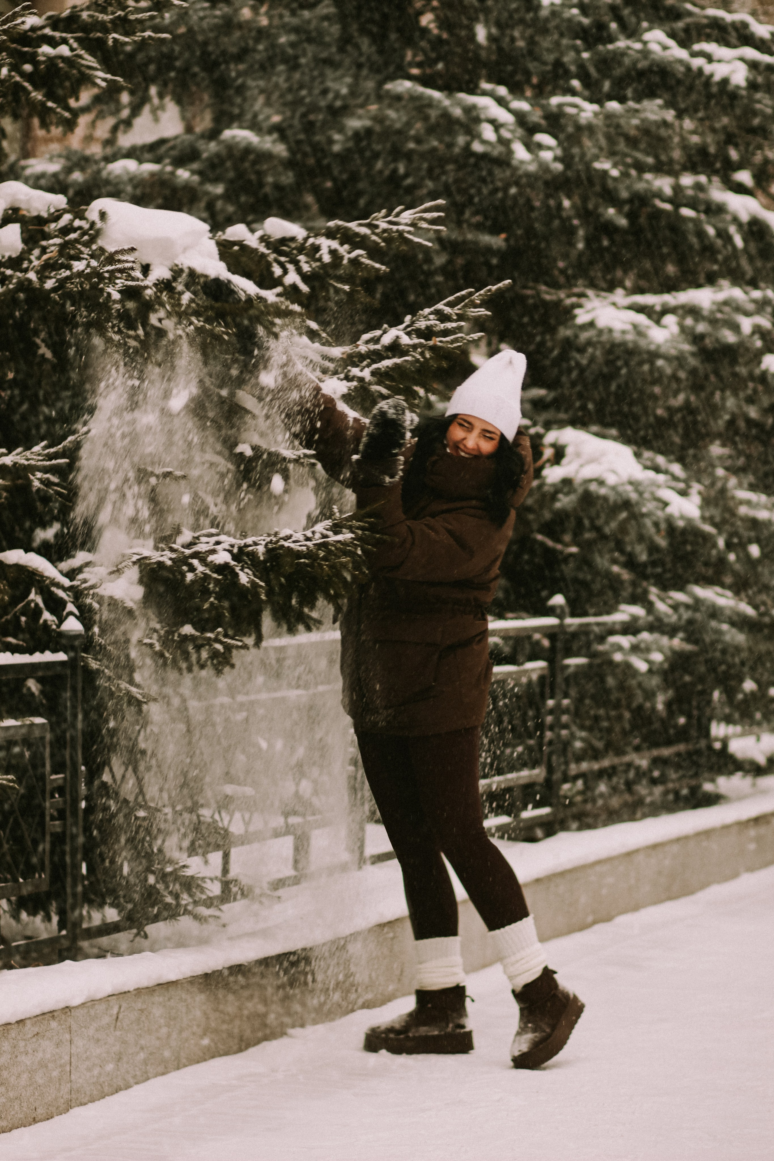 Мороз, мандарины и боке. Фотограф Красноярск