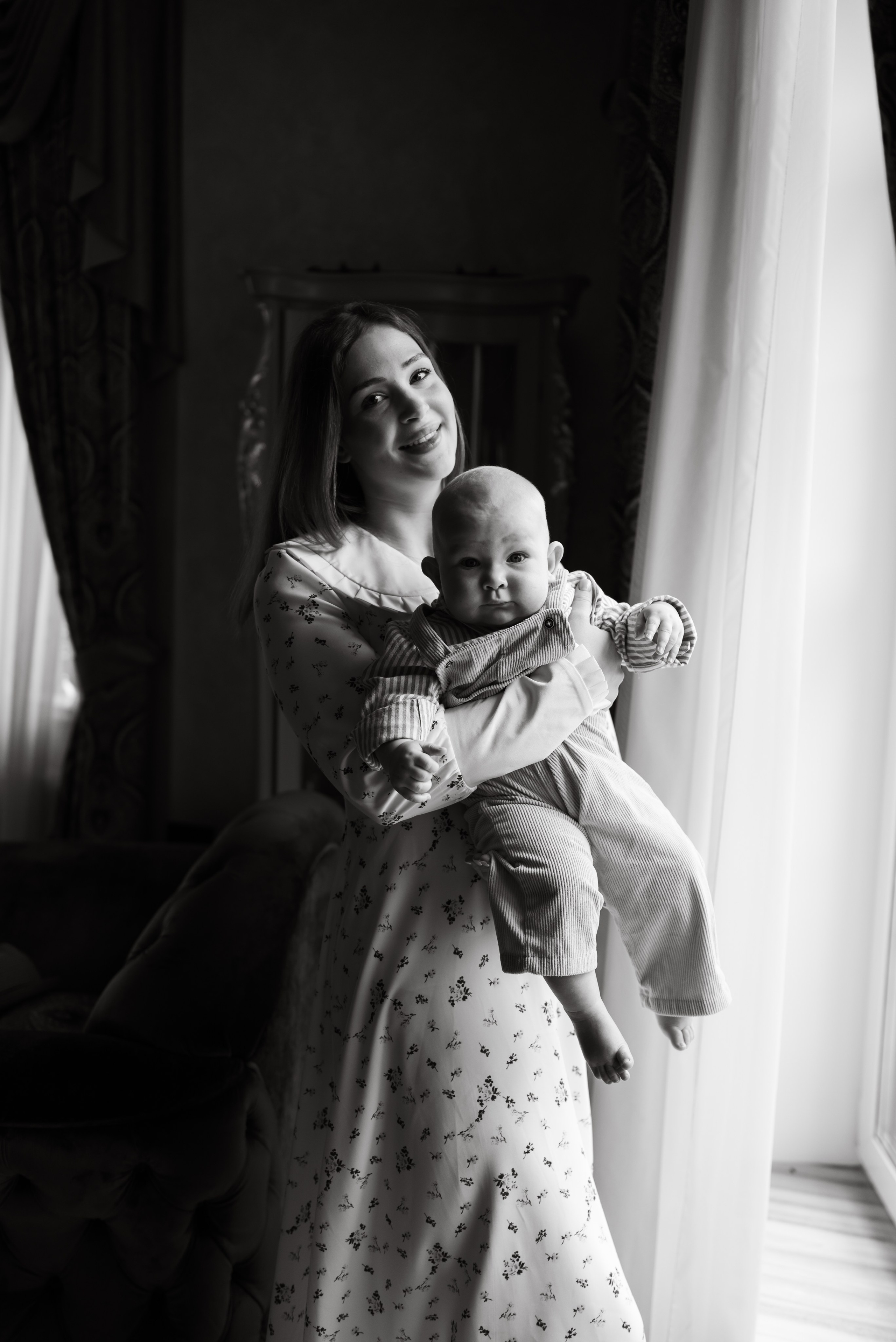 Загородная фотосессия 6 месяцев малышу. Фотограф Ксения Огородова портфолио