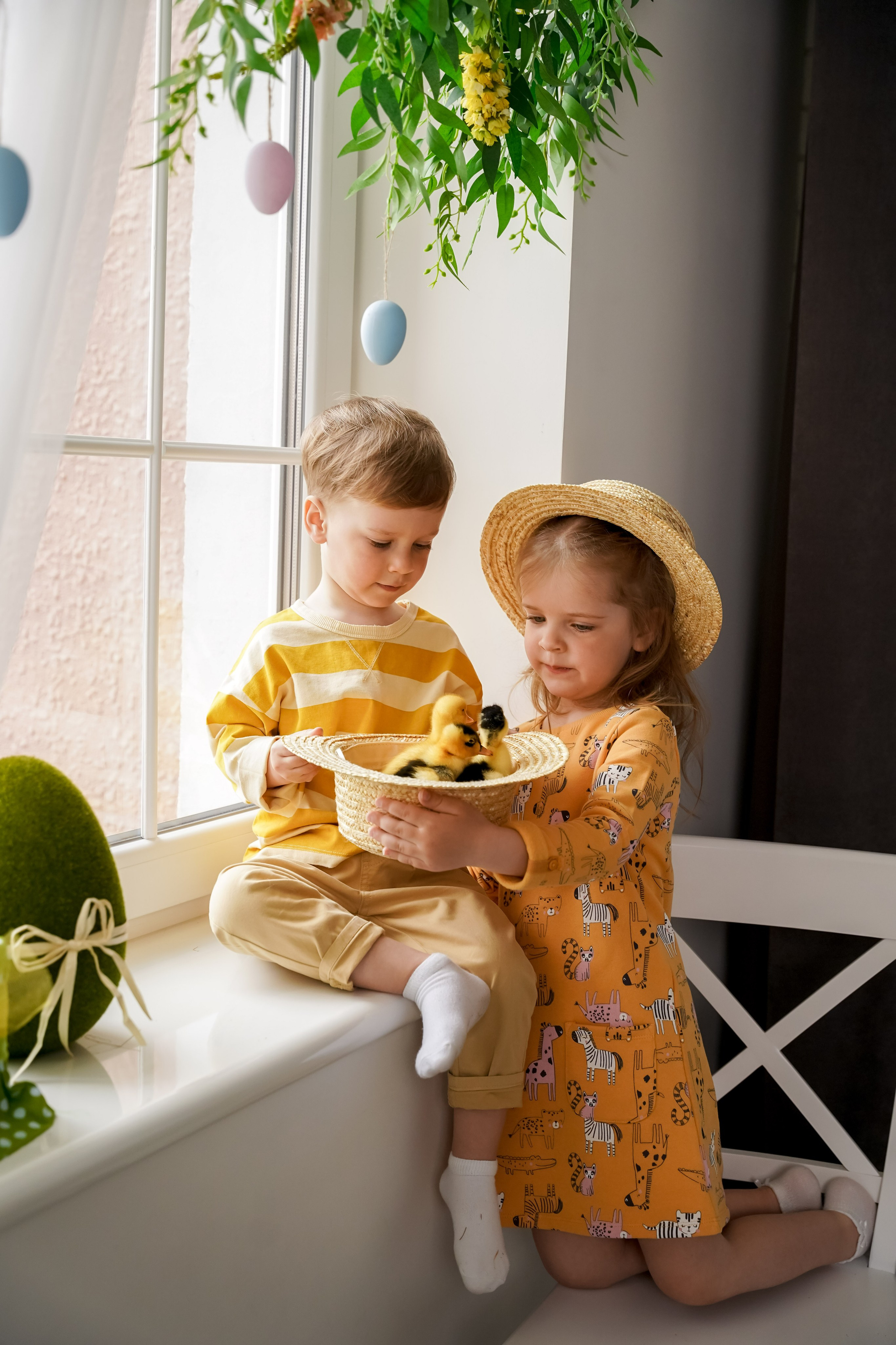 ПРОЕКТ «ПАСХАЛЬНЫЙ» С УТЯТАМИ. Фотограф в Ялте Инна Найден. Детский и семейный фотограф