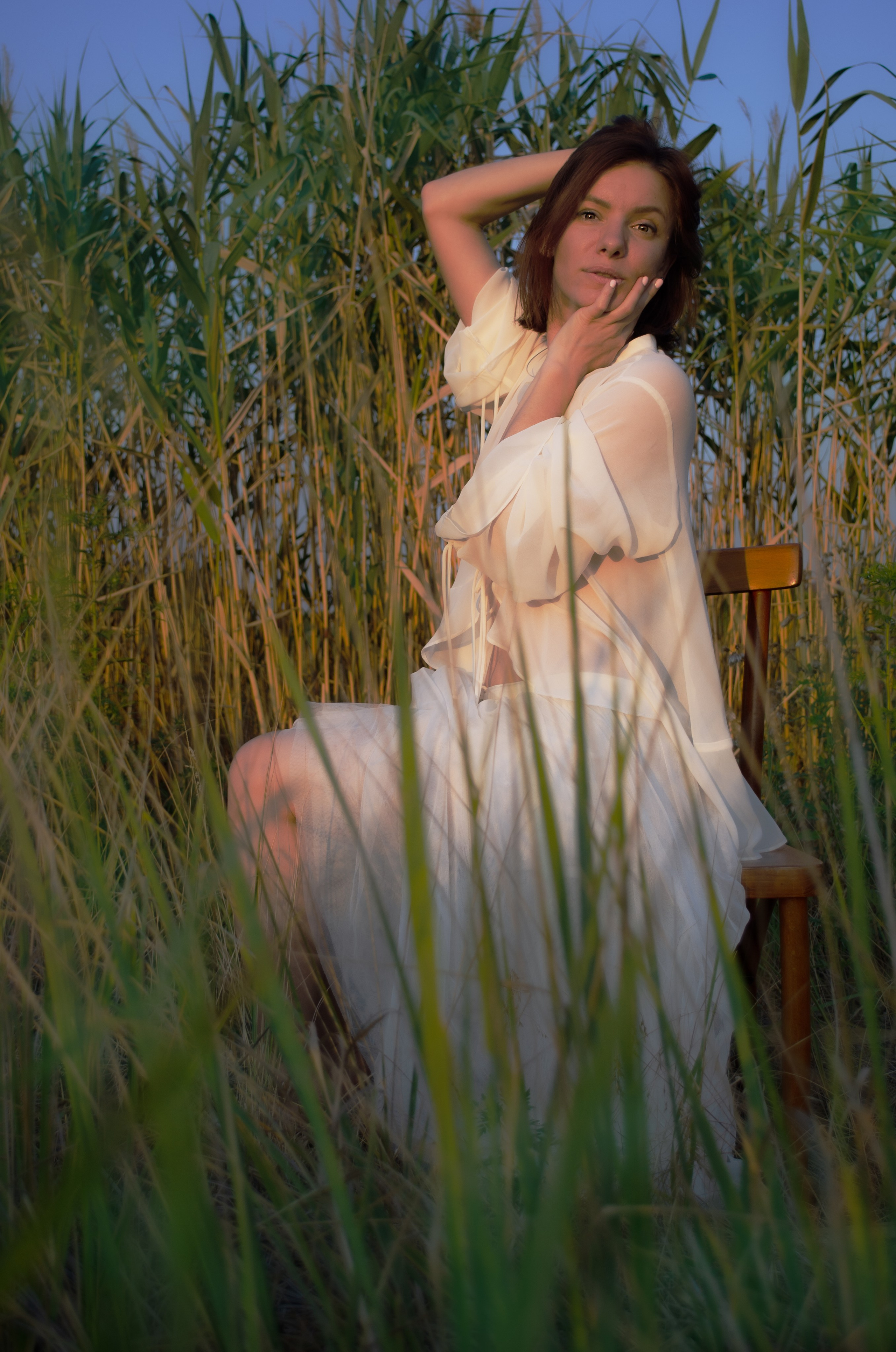 Нина. Камыши. Портретный фотограф в Краснодаре Юлия Кудряшова