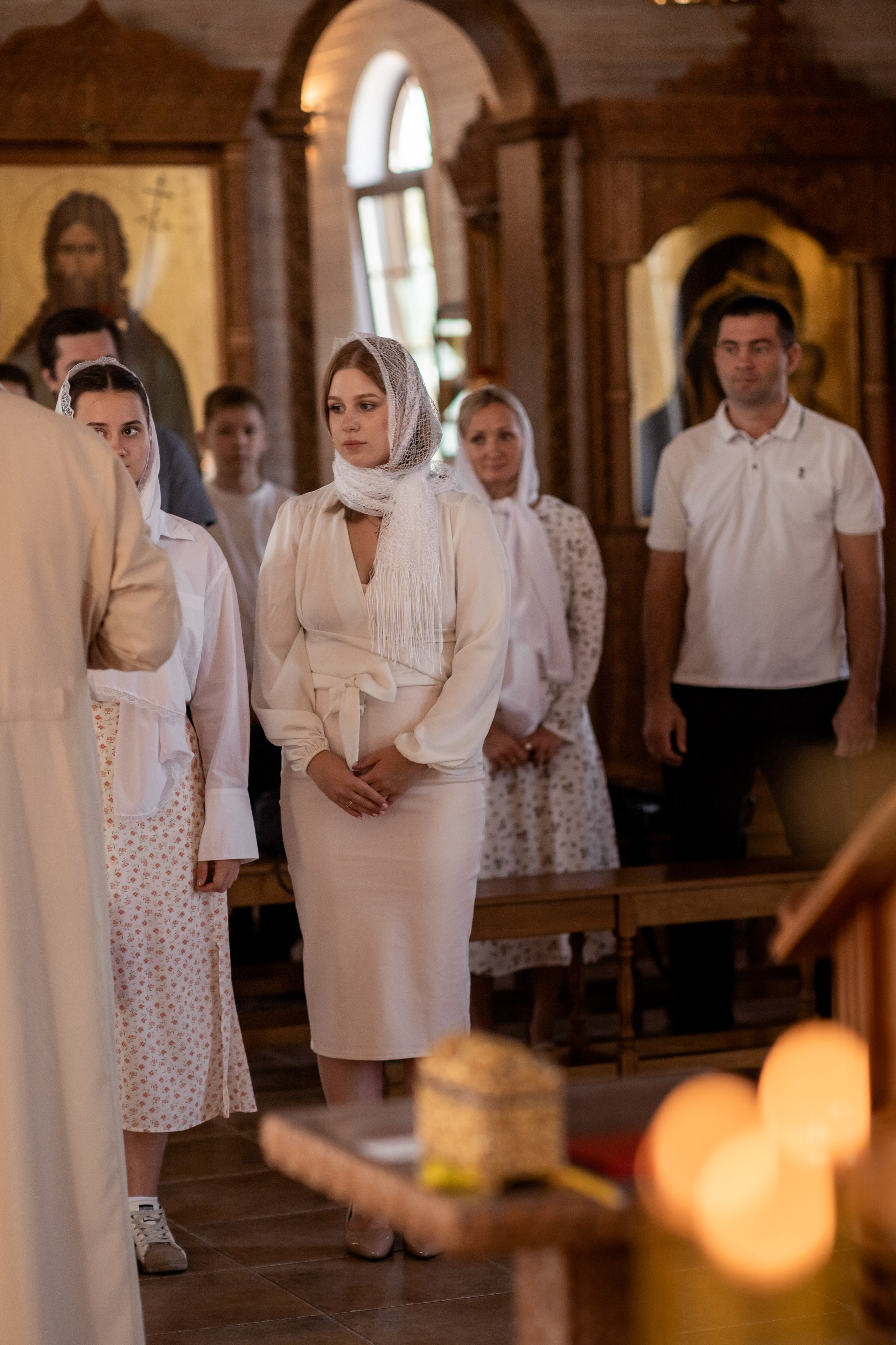 Крещение в Церкви Ватопедской иконы Божией Матери Отрада и Утешение. Олеся Семейская свадебный и семейный фотограф в Ростове-на-Дону