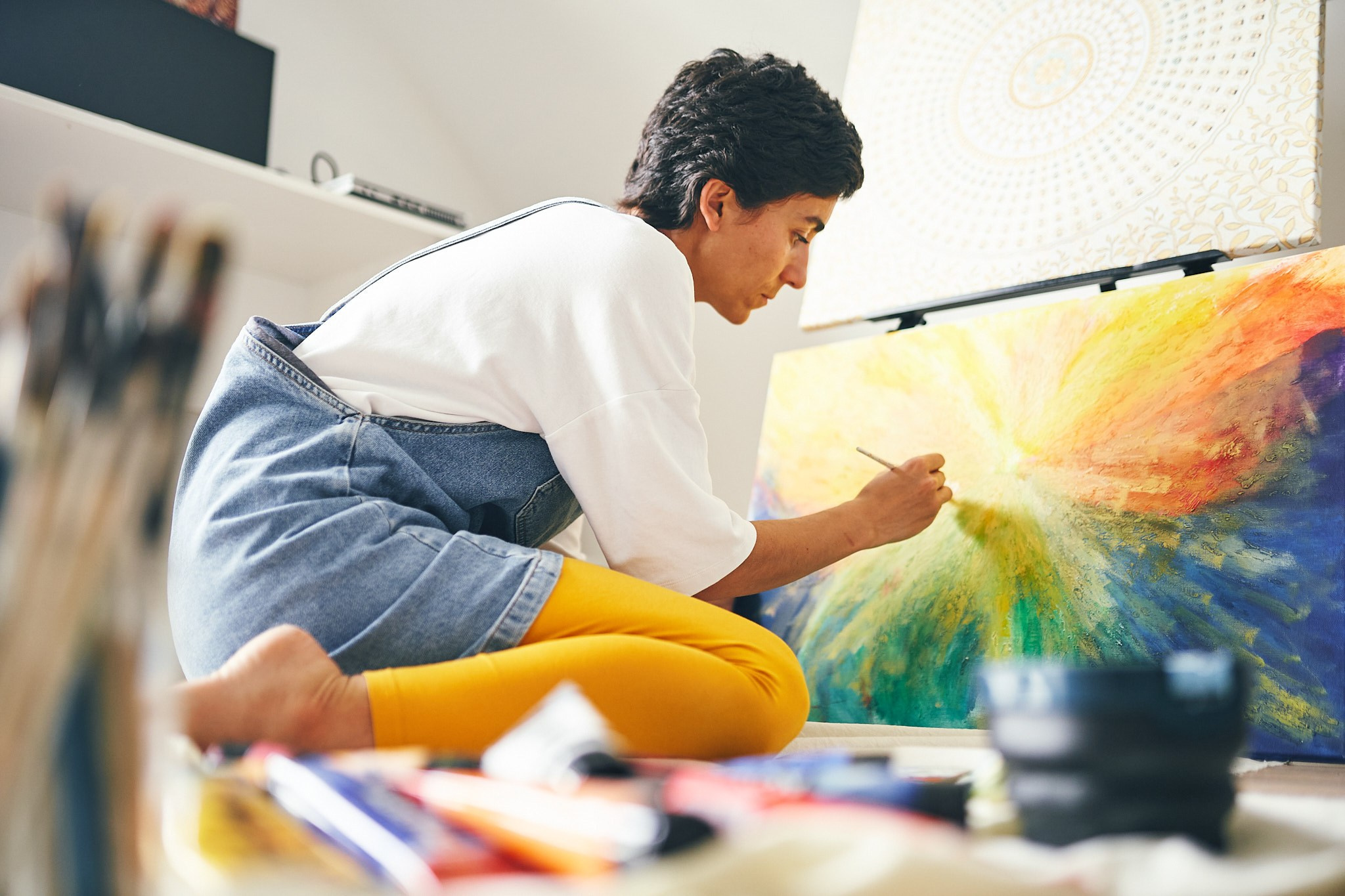 Контент съемка для художницы. Фотограф в Сочи Катя Гончарова