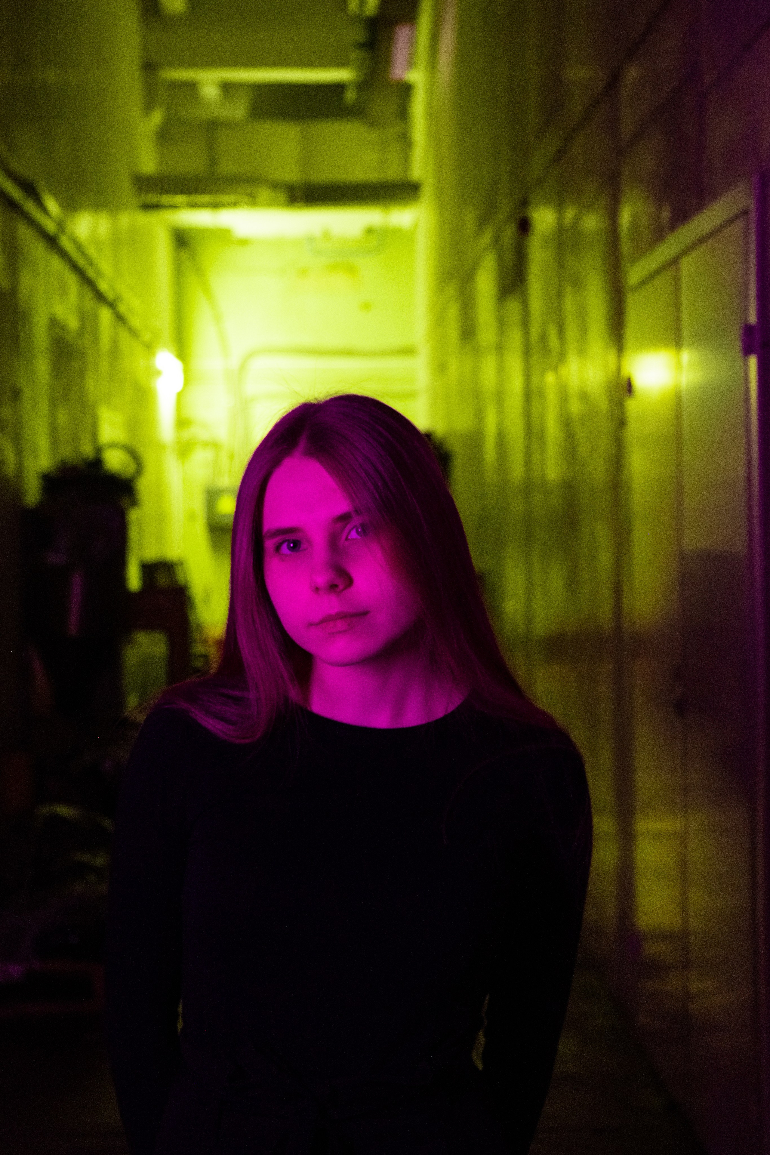 Нюта. Съёмка в студии с цветным светом. Lickord