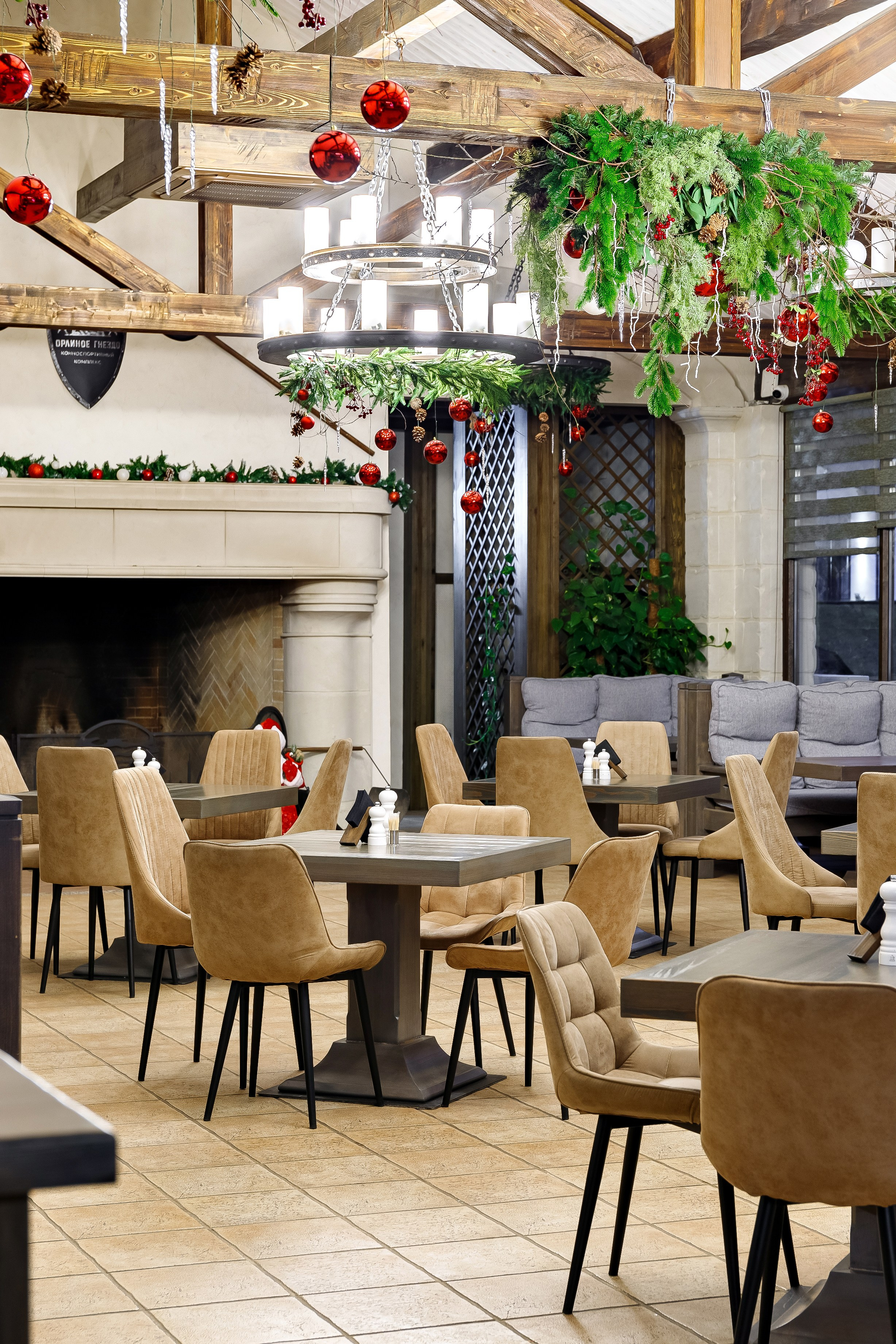 Парк-отель «Орлиное гнездо». Ресторан «Уха» Новогодний. п. Горячий Ключ. Интерьерный фотограф в Краснодарском крае Светлана Шурлова