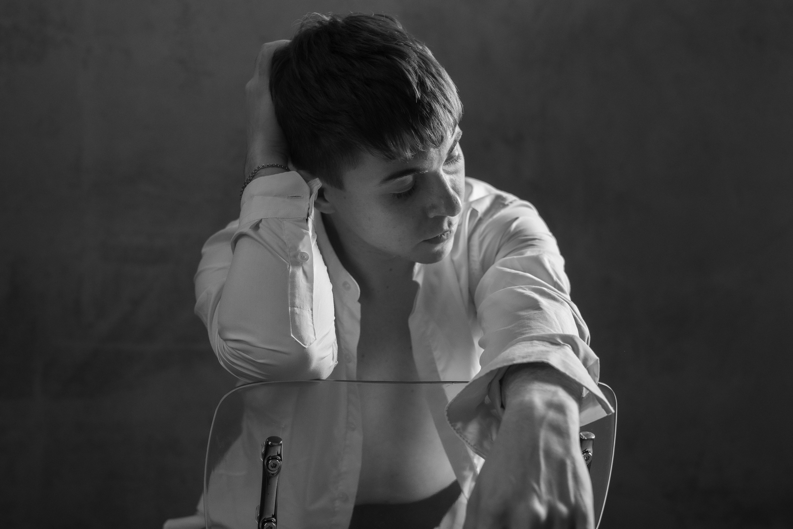 Мужской черно-белый портрет. Фотограф и видеограф в Москве Анна Матюхина