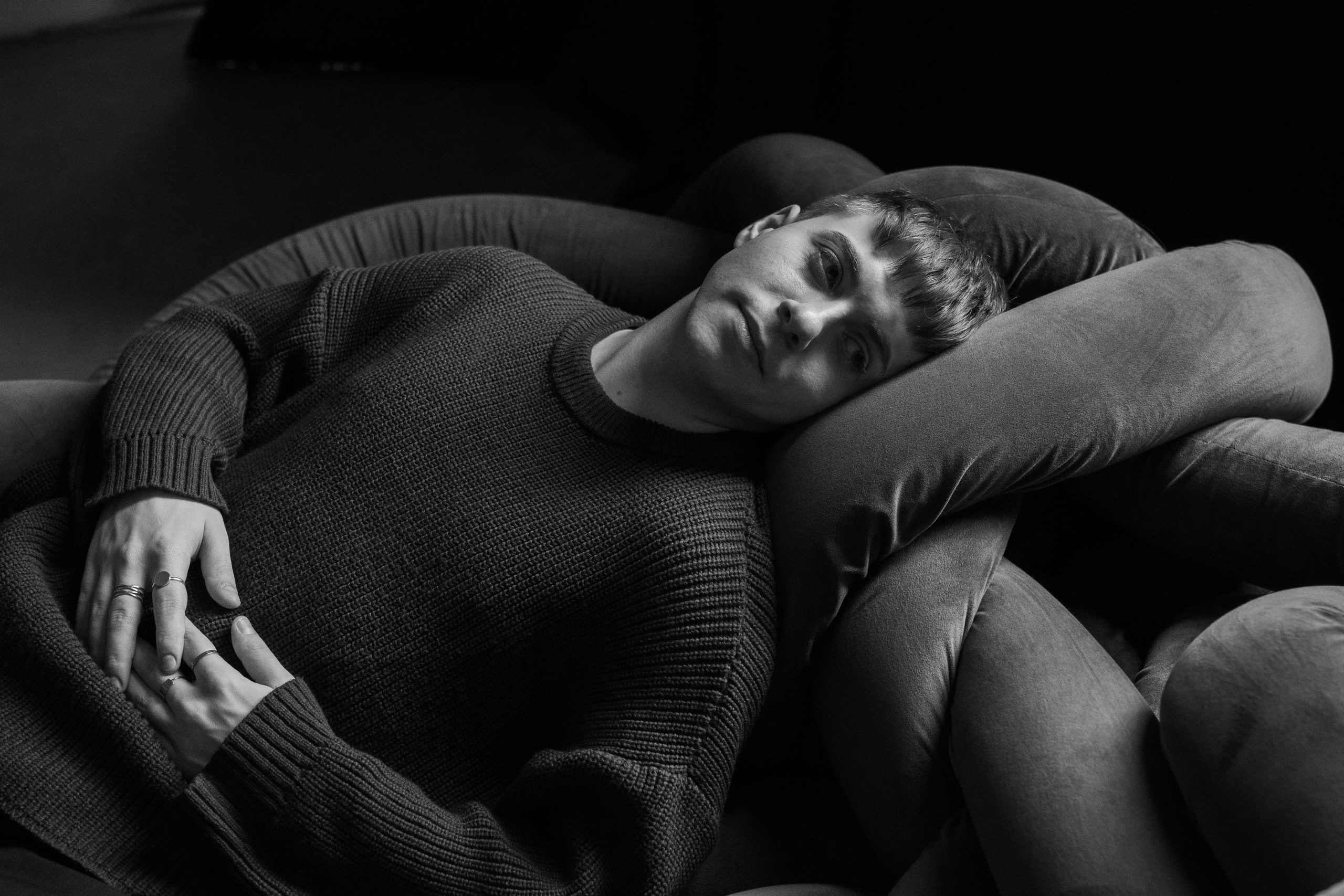 Мужской черно-белый портрет. Фотограф и видеограф в Москве Анна Матюхина