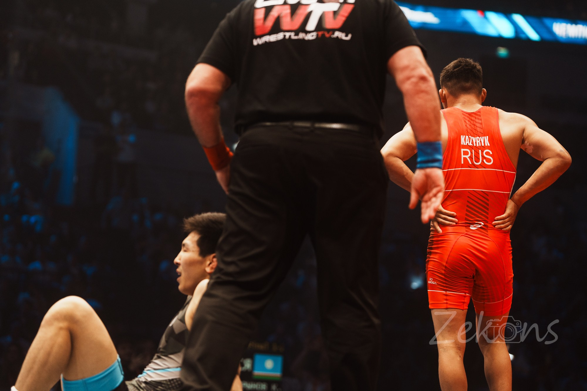 Чемпионат России по вольной борьбе 2025 (Москва). Zekons. Фото, видео, нейросети