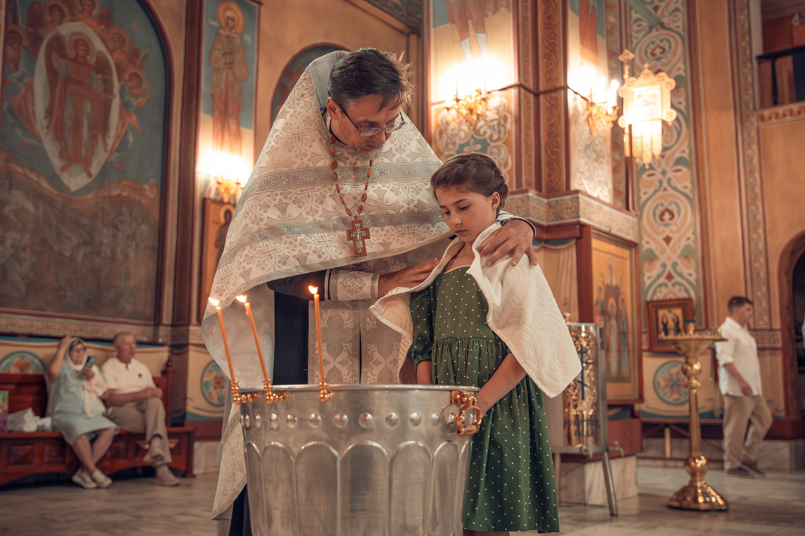 Крещение Дианы, Ники и Александры. Фотограф на Крещение и Венчание Железногорск, Красноярск Алексей Мещеряков